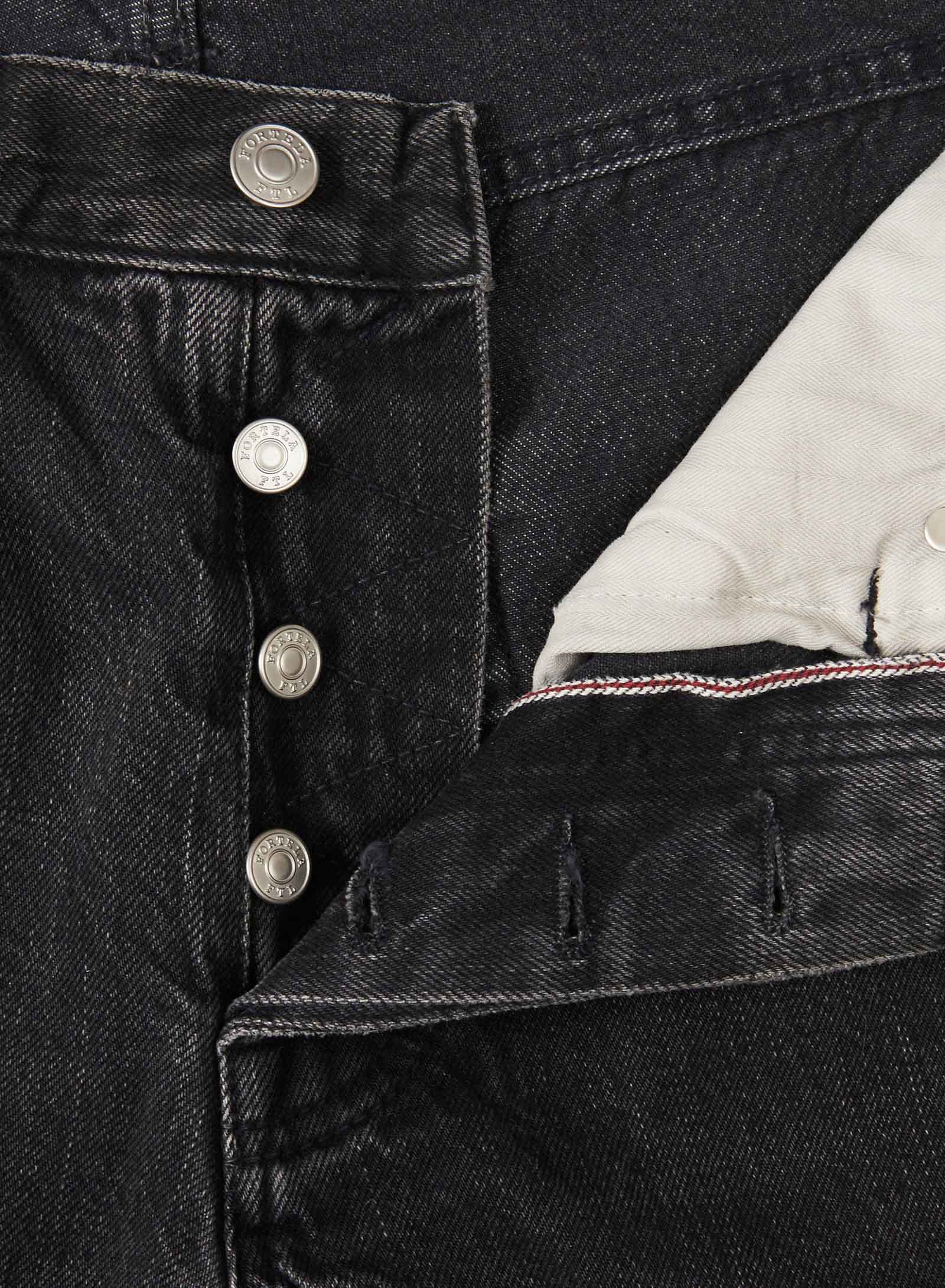 965 John Japan Selvedge Denim 5 Pocket Regular Fit Gray - L33''