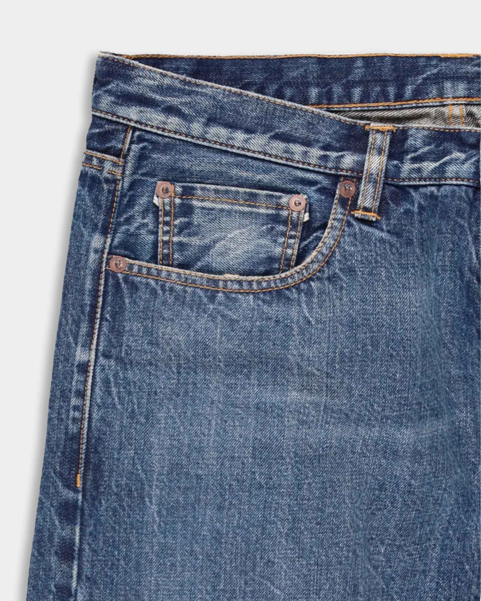965 John Japan Denim Cimosato 5 Tasche Slim Fit Custom Wash - L33''