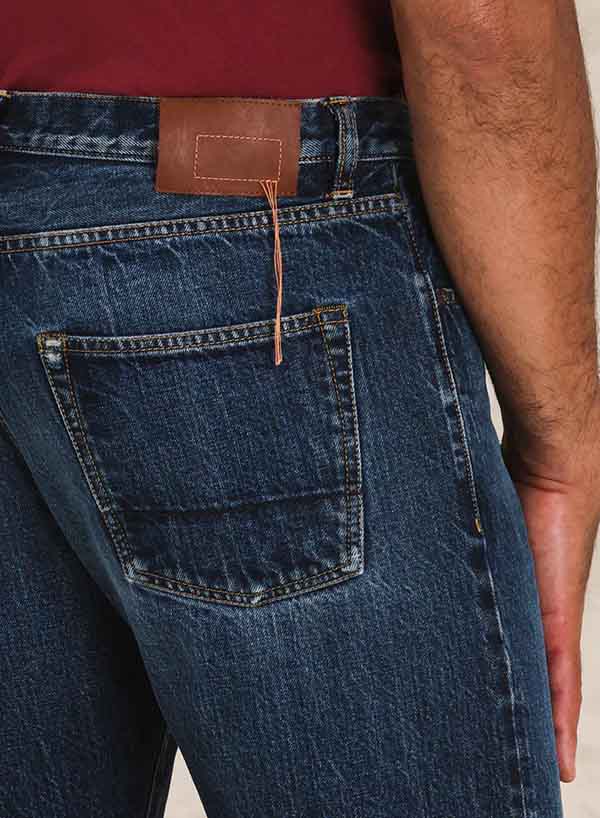965 John Japan Denim Cimosato 5 Tasche Slim Fit Custom Wash - L33''