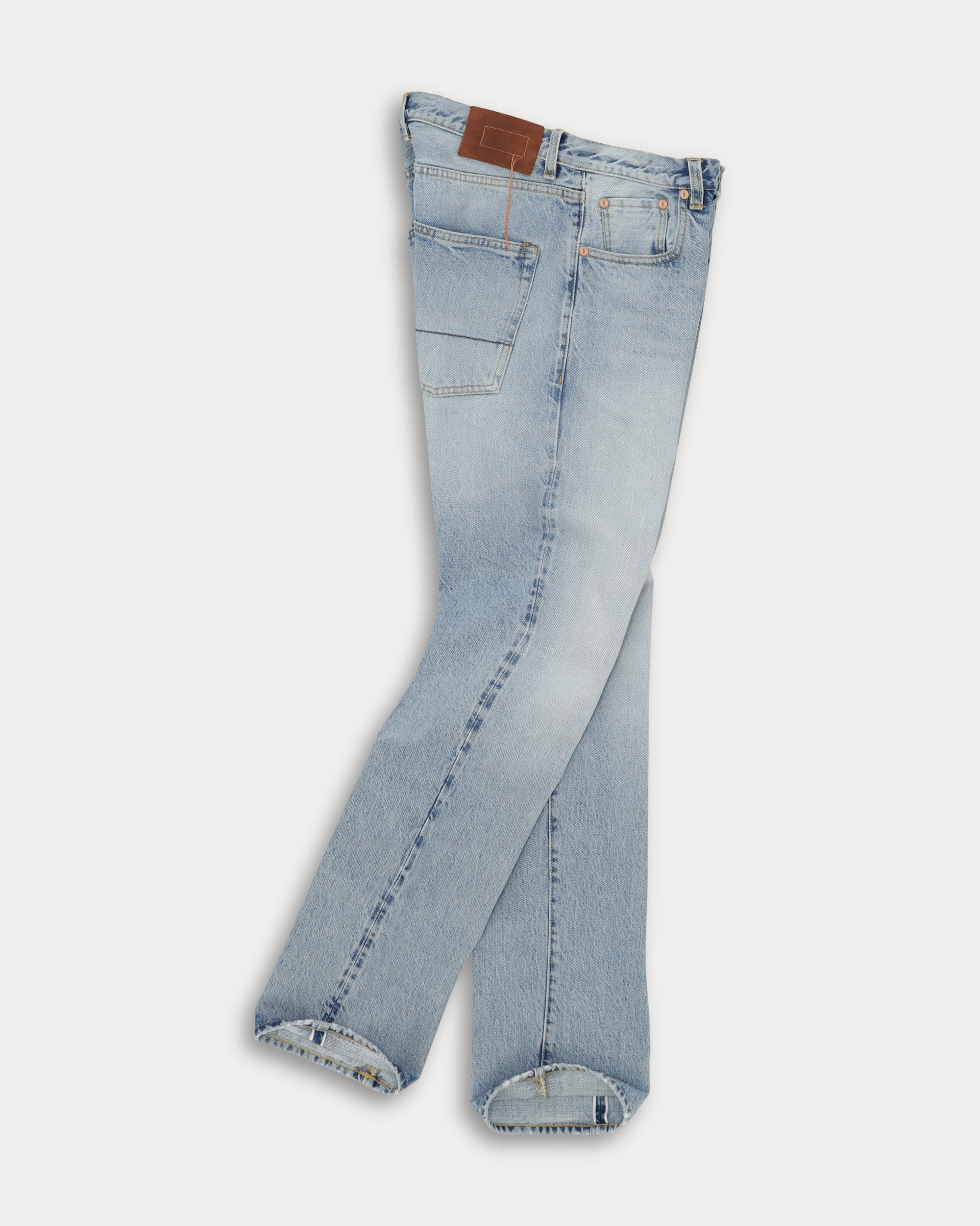 965 John Japan Denim Cimosato 5 Tasche Regular Fit Bleach Wash - L33''