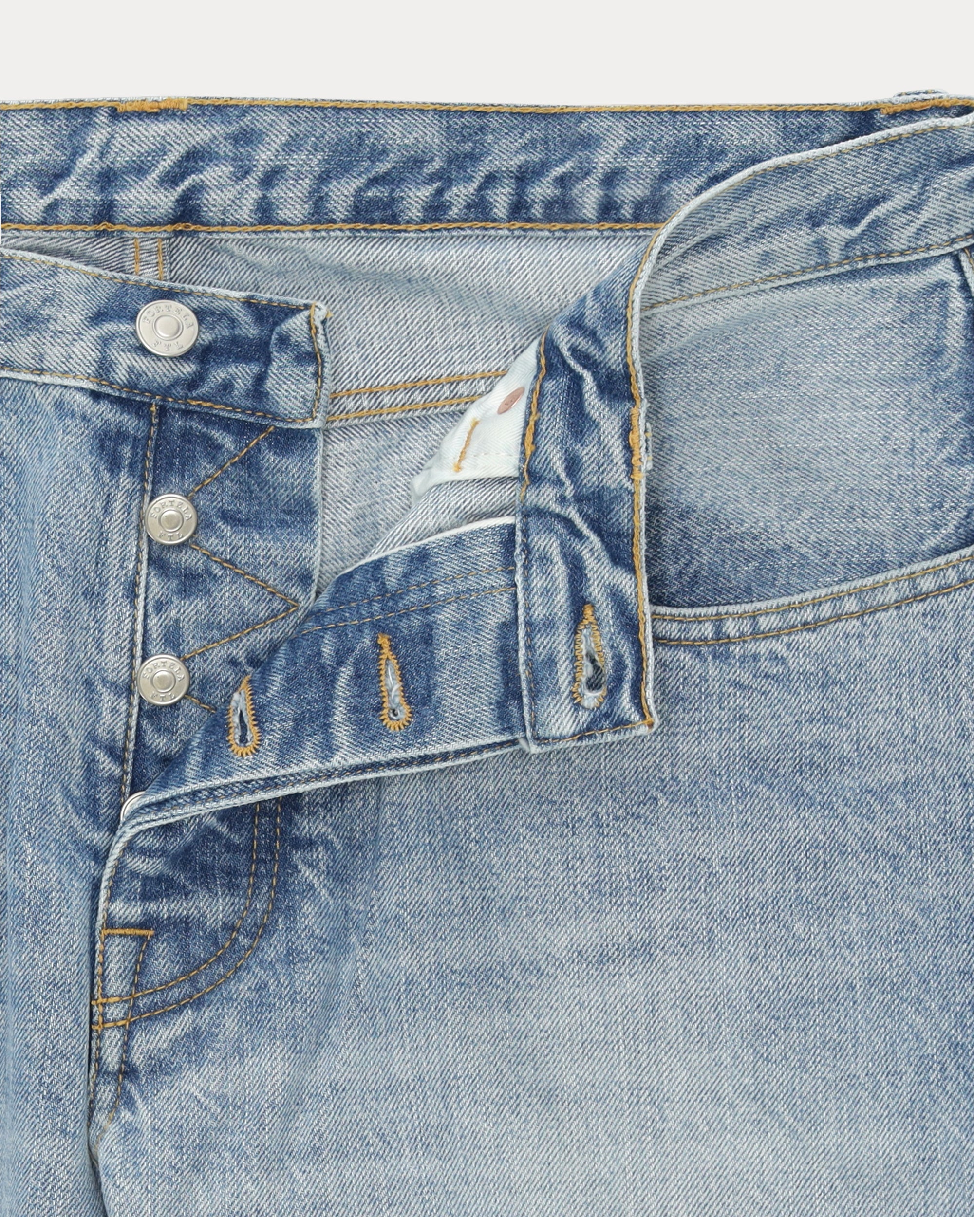 965 John Japan Denim Cimosato 5-Pocket Regular Fit Custom Wash - L33''