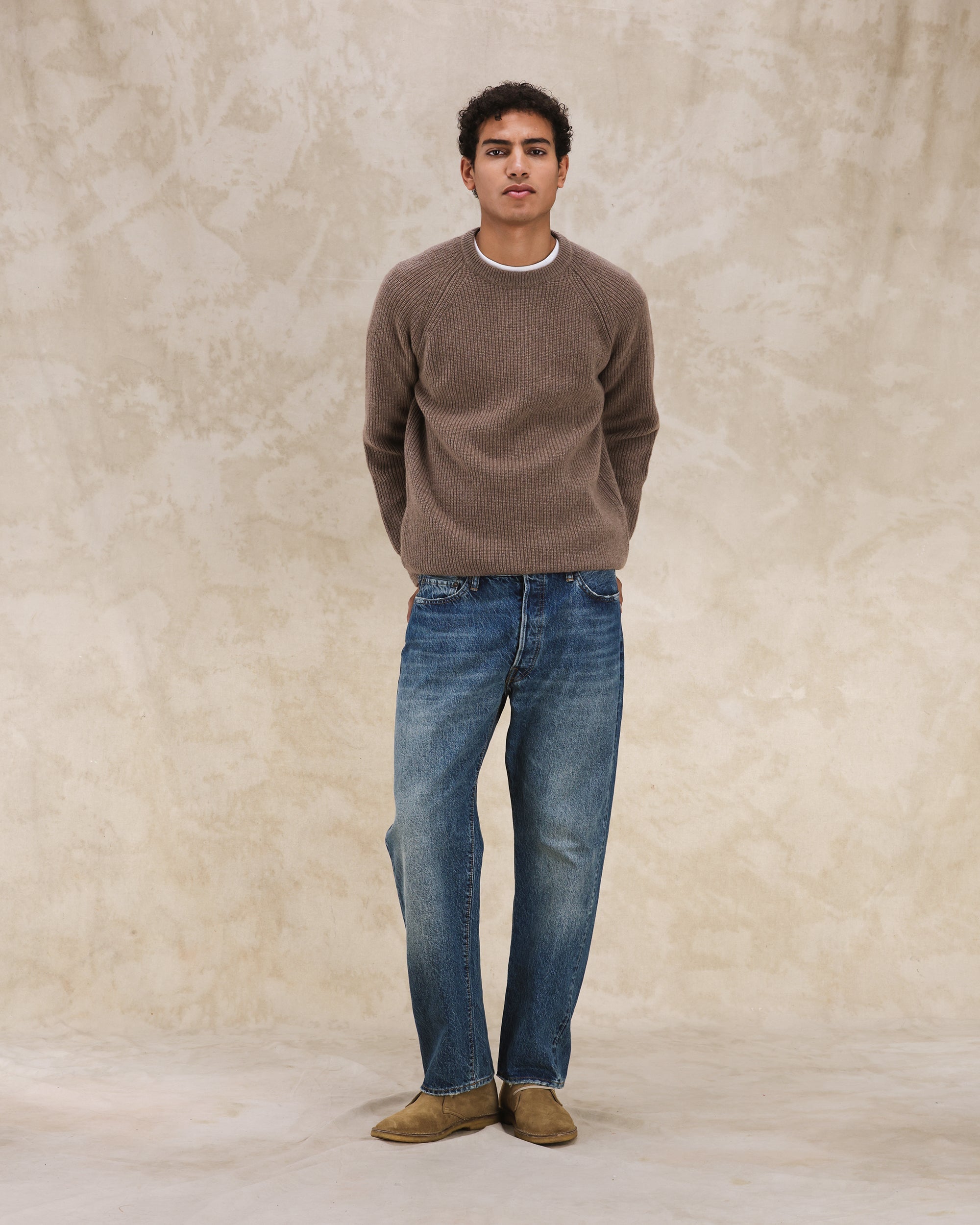 992 Johnny Denim Cimosato 5 Tasche a Vita Alta Custom Wash - L29''