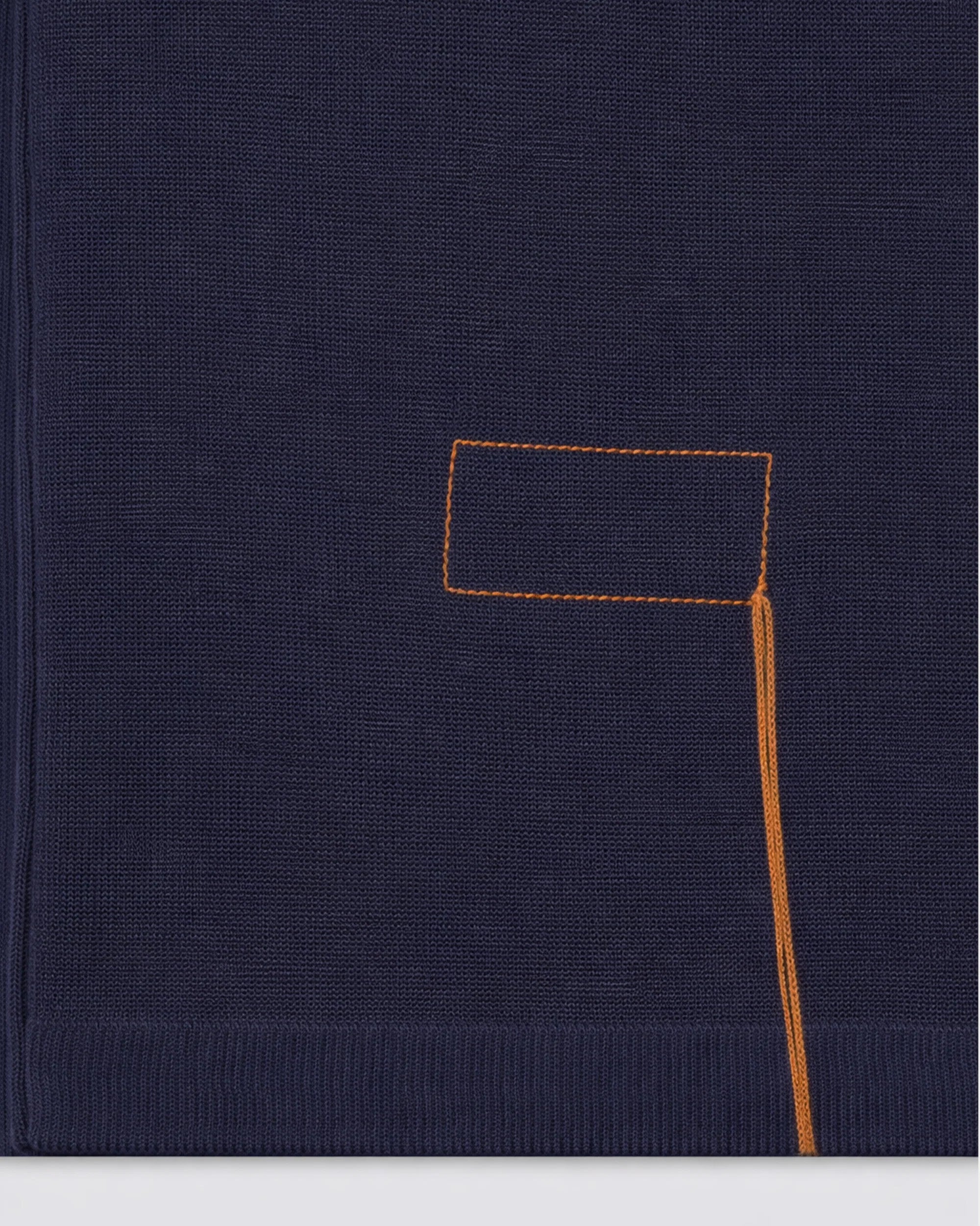 Adrien Cotton Knit V-Neck Polo