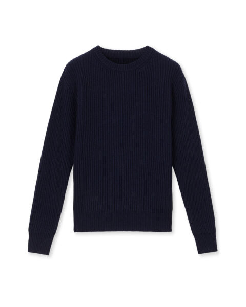 Alberto Crew Neck Wool Sweater