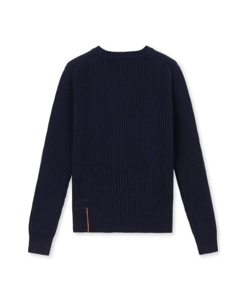 Alberto Crew Neck Wool Sweater