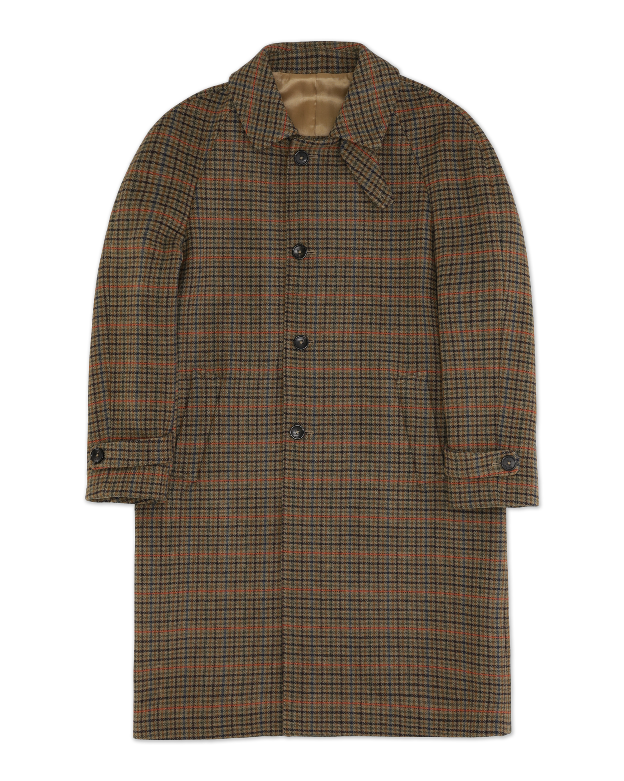 Alessandro Cappotto Monopetto In Misto Lana a Quadri