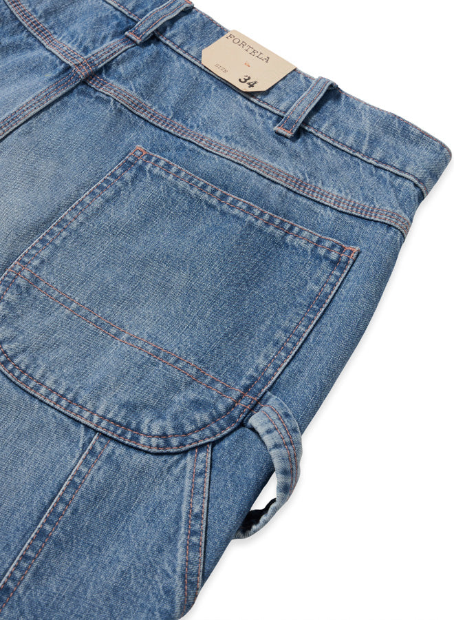 Allen Pantaloni Workwear in Denim Stone Wash