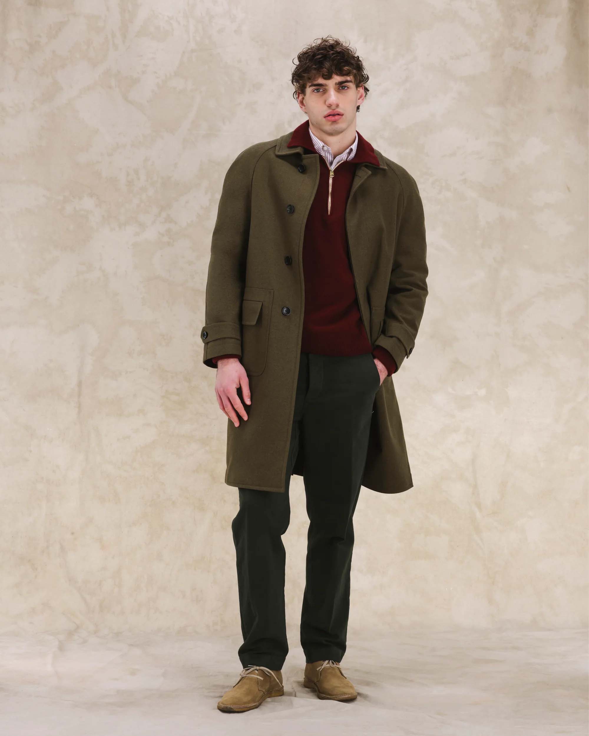 Amedeo Cappotto Monopetto in Lana