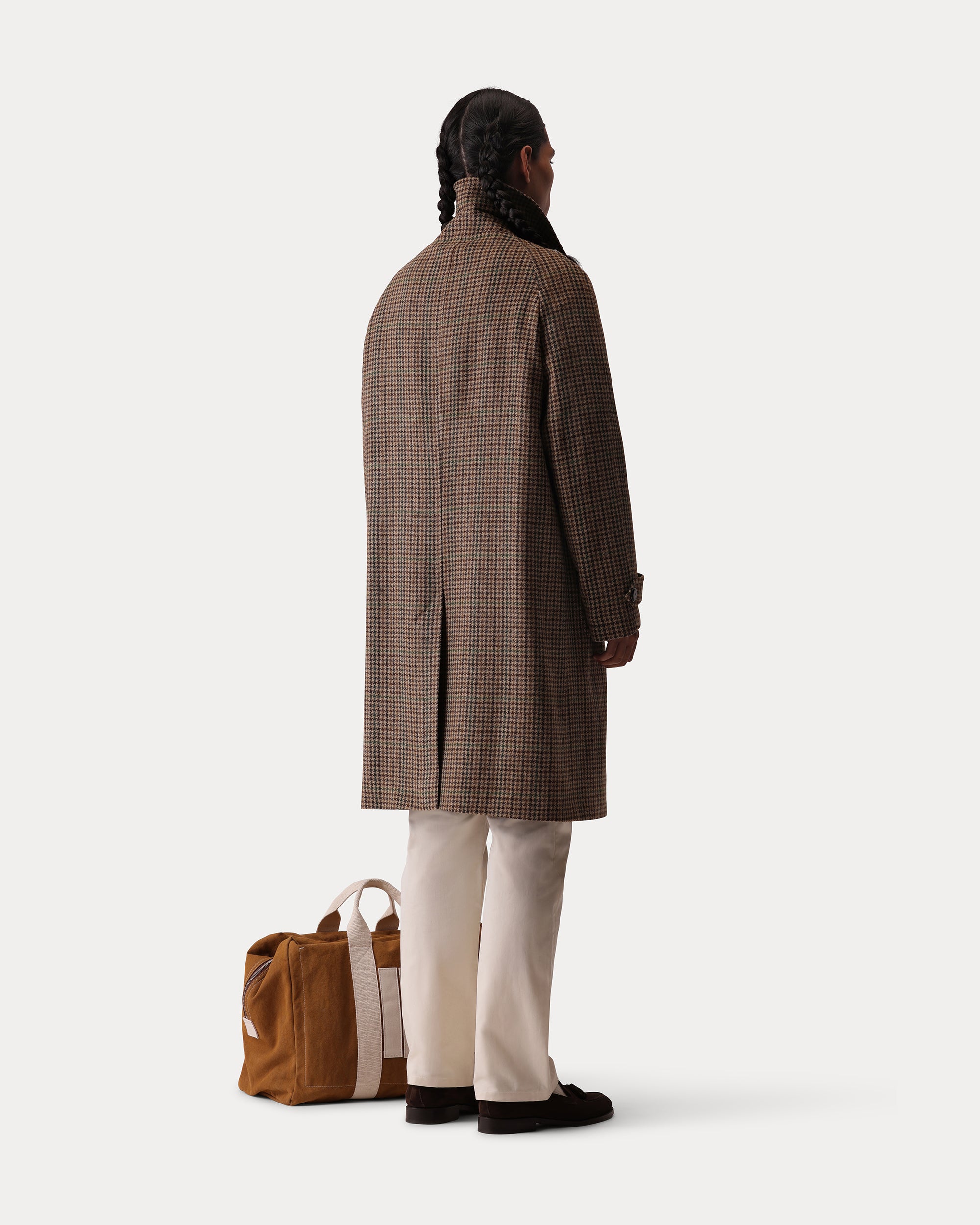 Amedeo Single-Breasted Tweed Coat
