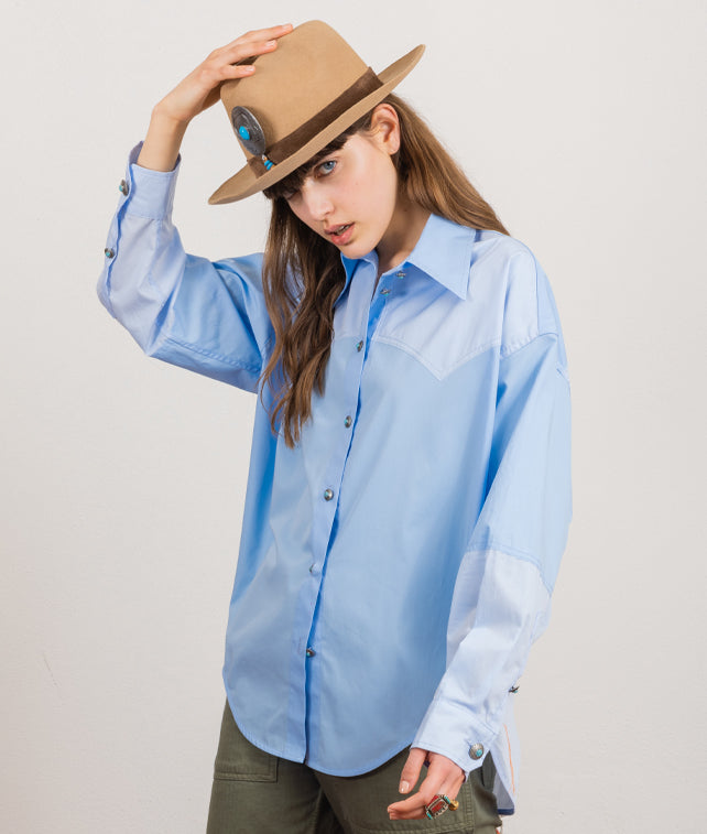 Amyb Camicia Bicolore