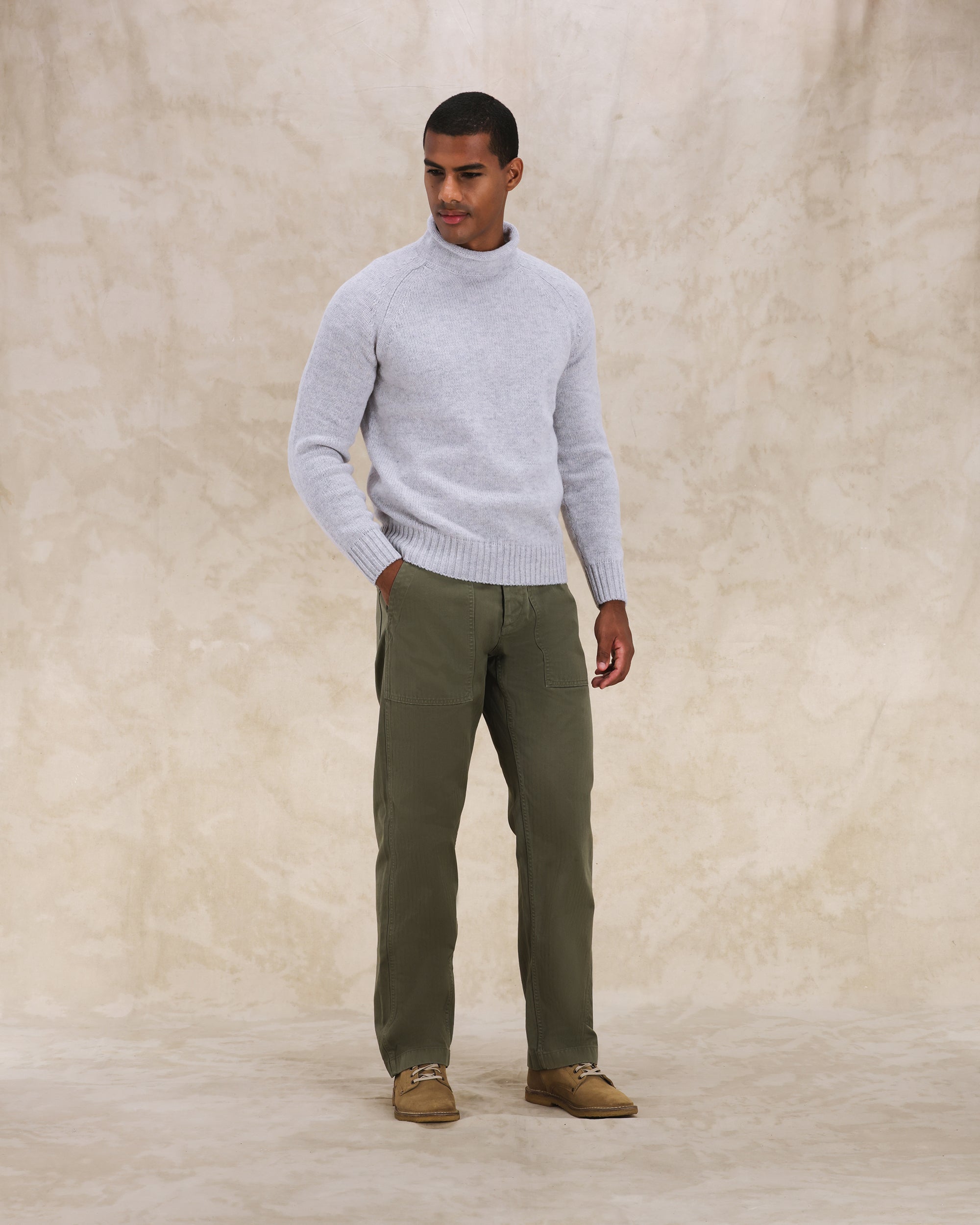 Andrew Merino Wool High Neck Sweater