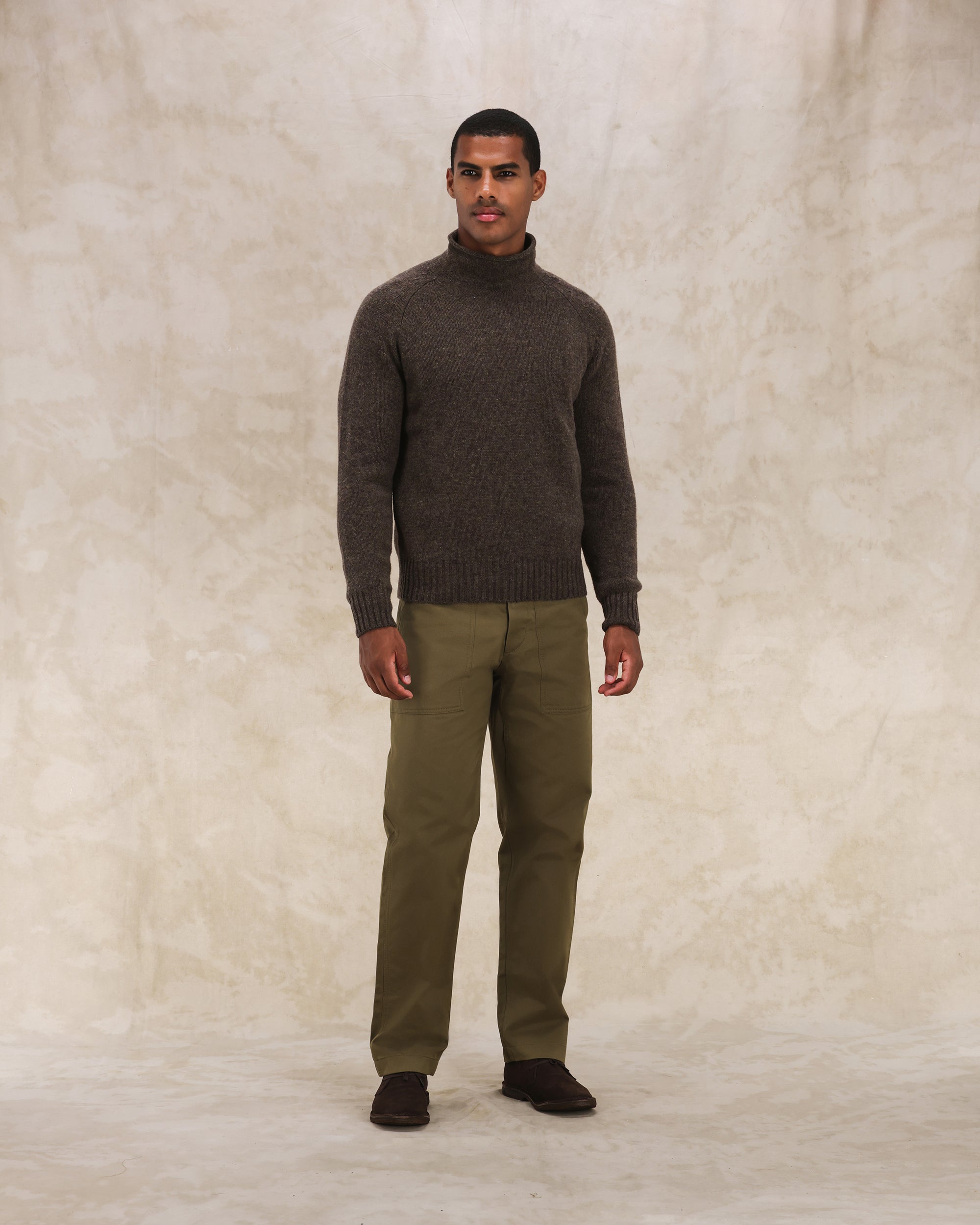 Andrew Merino Wool High Neck Sweater