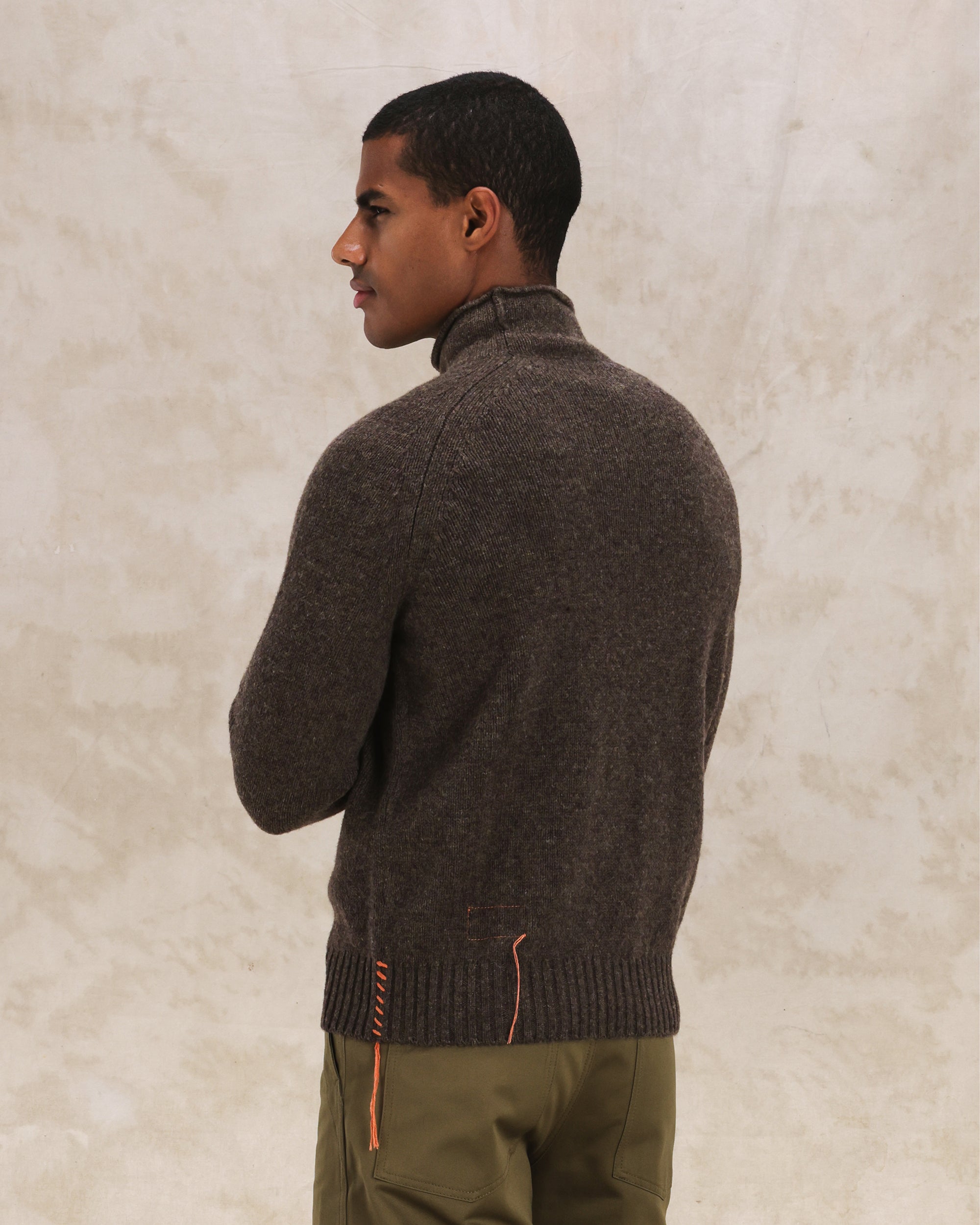 Andrew Merino Wool High Neck Sweater