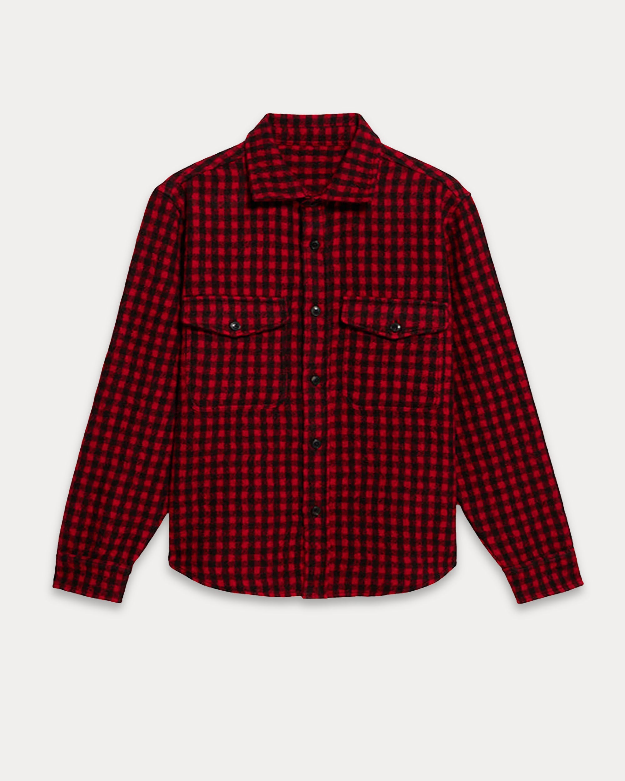 Anker Camicia In Lana A Quadri Con Tasche