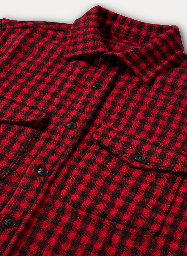 Anker Camicia In Lana A Quadri Con Tasche