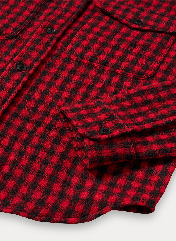 Anker Camicia In Lana A Quadri Con Tasche