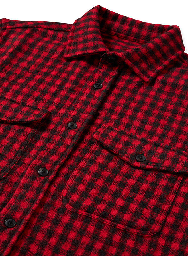 Anker Camicia In Lana A Quadri Con Tasche