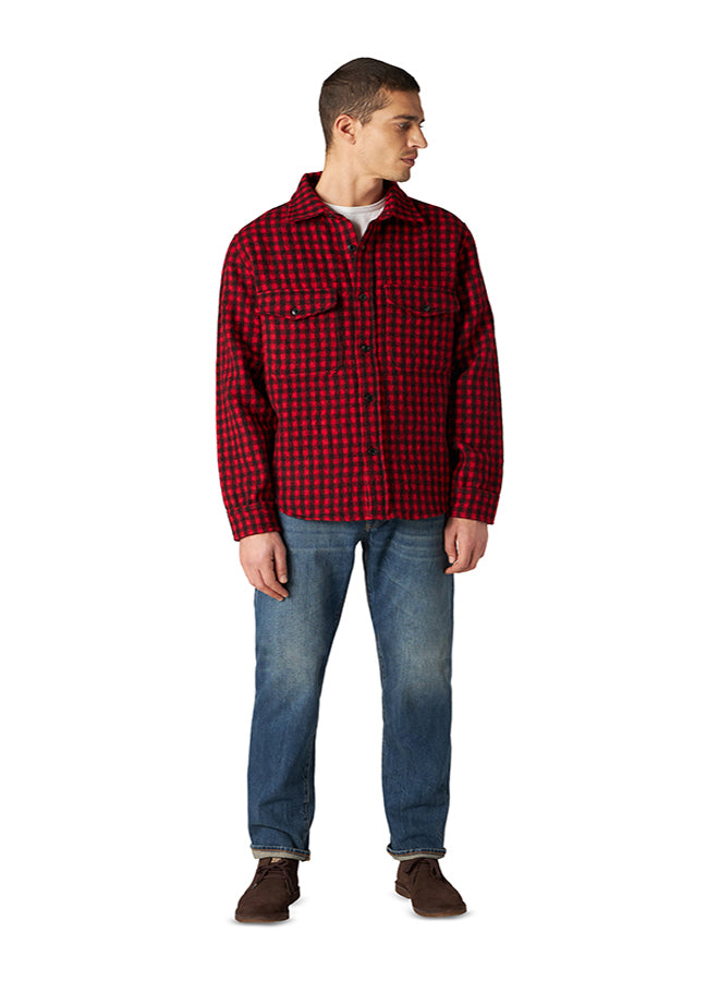 Anker Camicia In Lana A Quadri Con Tasche