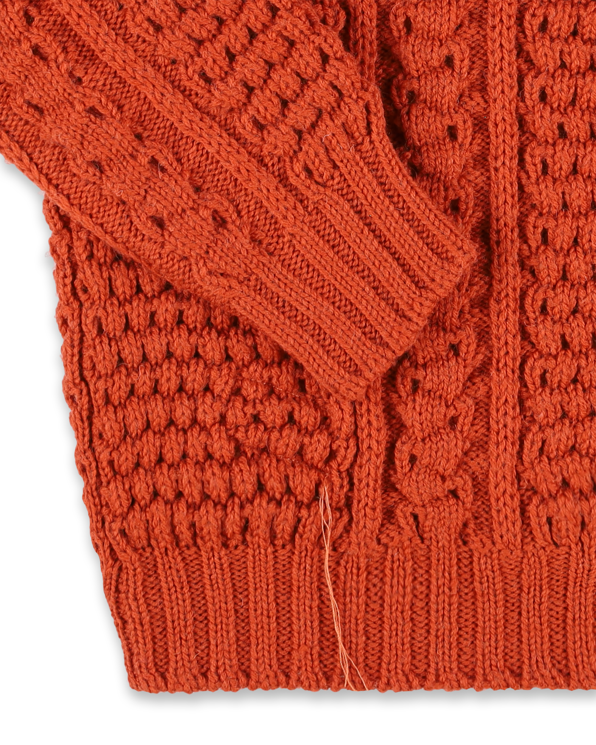 Aston Cable Knit Wool Crewneck Sweater 