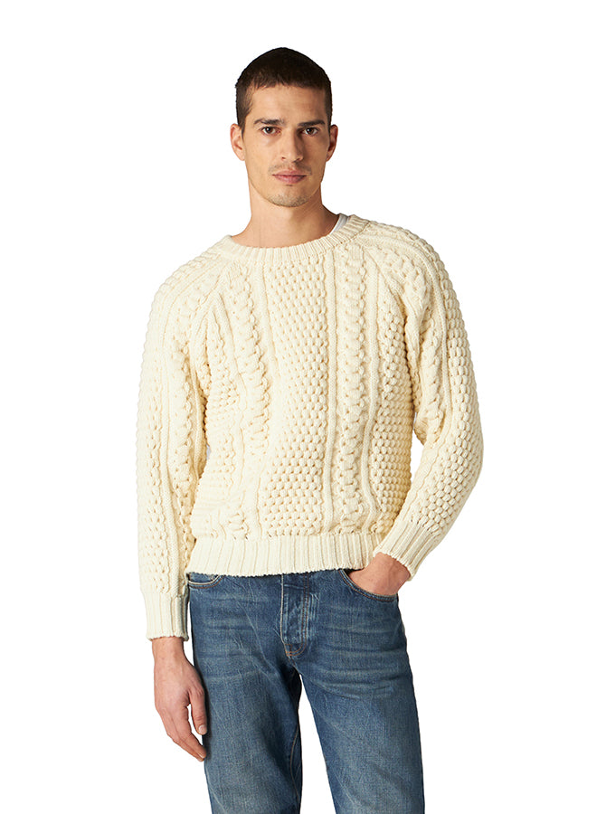 Aston Maglione Girocollo in Lana Intrecciata