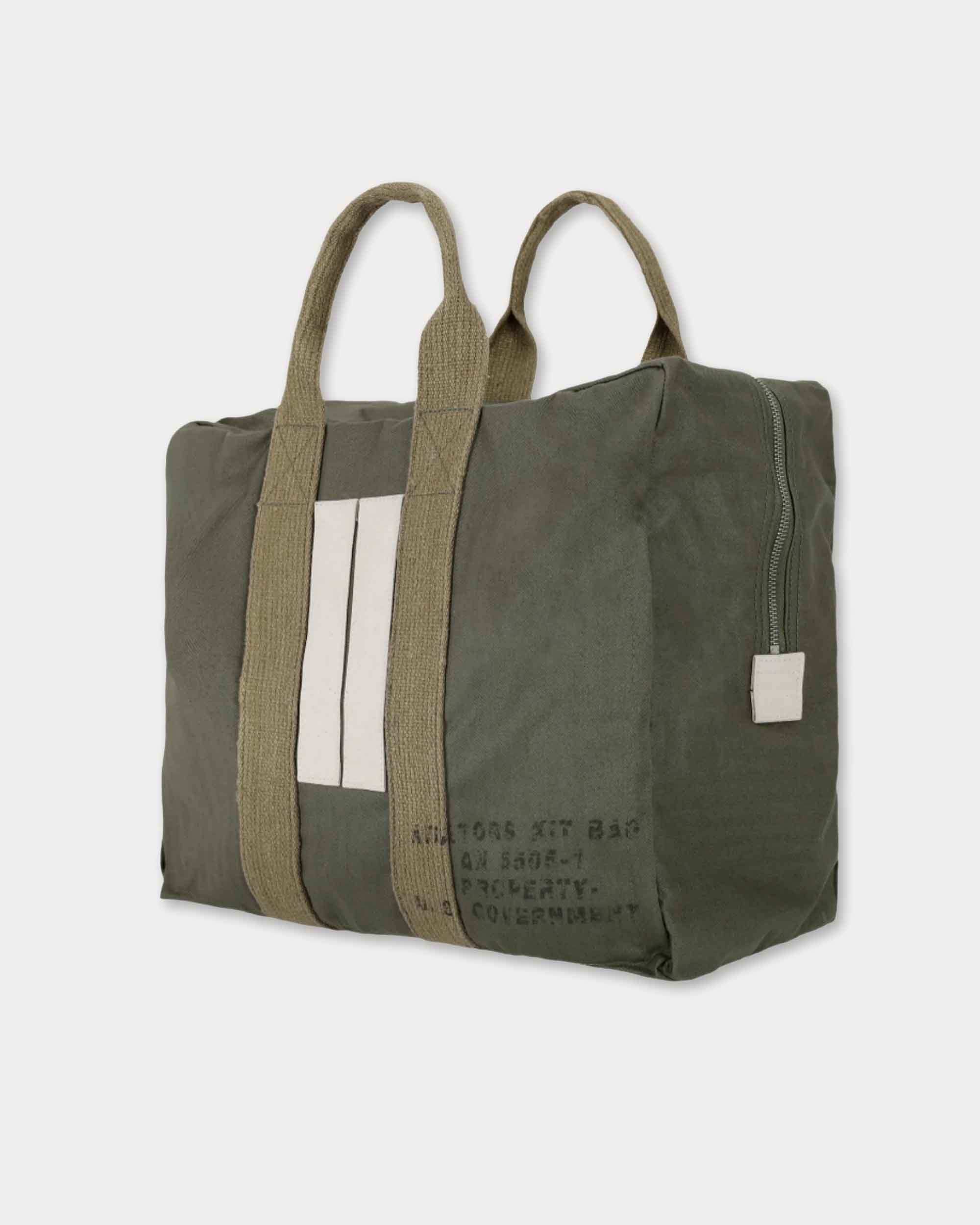 Aviatorbag Borsa In Herringbone di Cotone