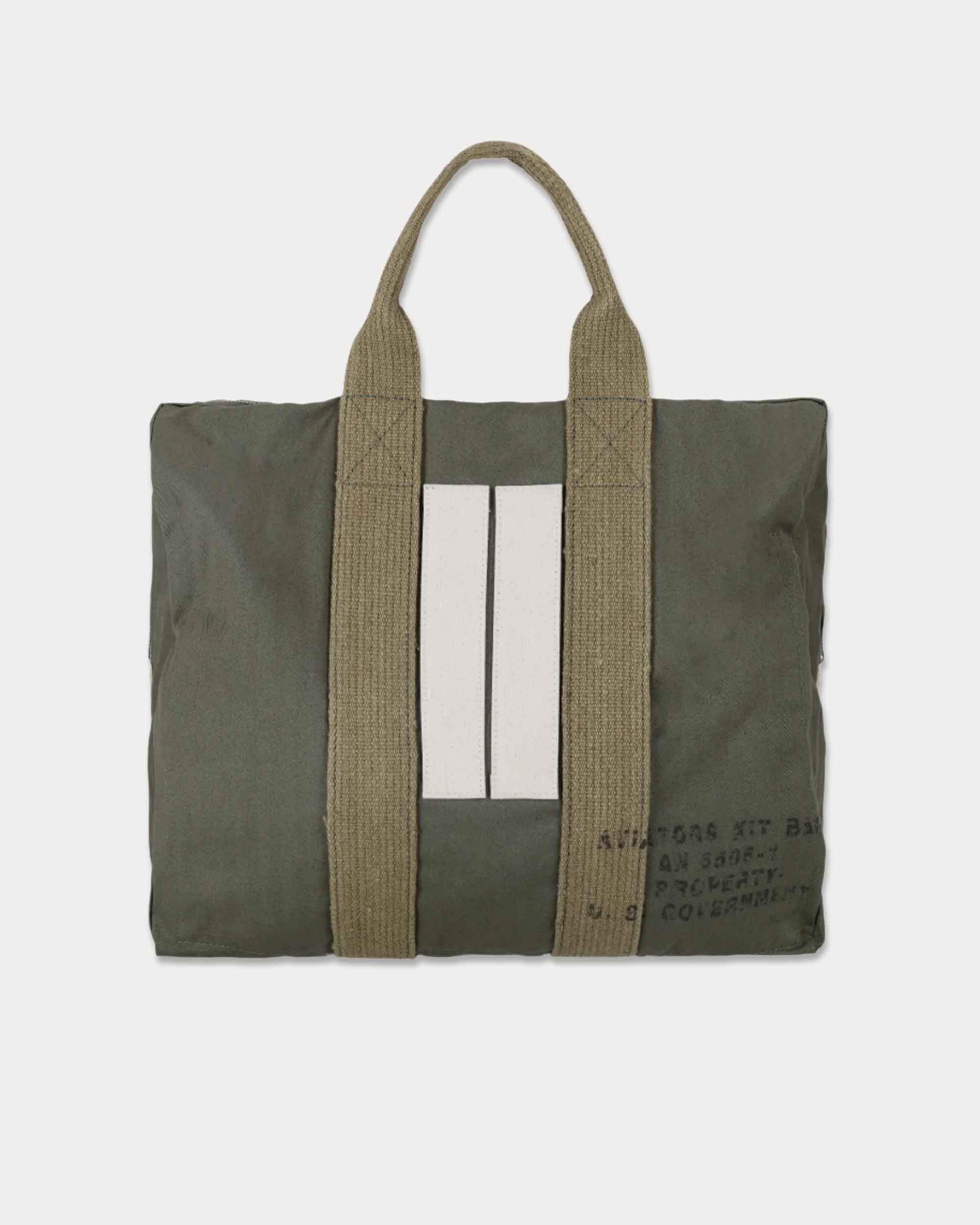Aviatorbag Borsa In Herringbone di Cotone
