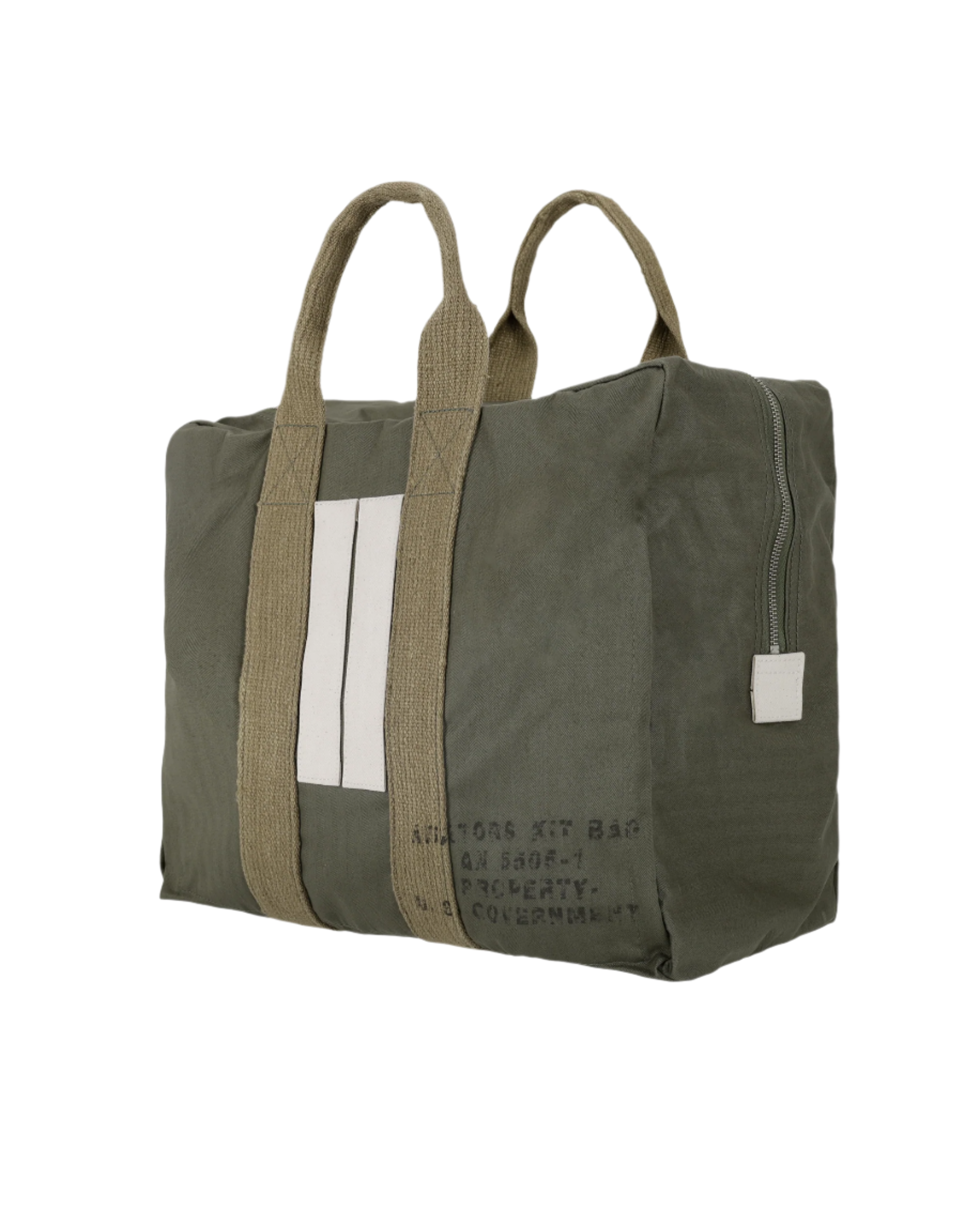 Aviatorbag Borsa In Herringbone di Cotone