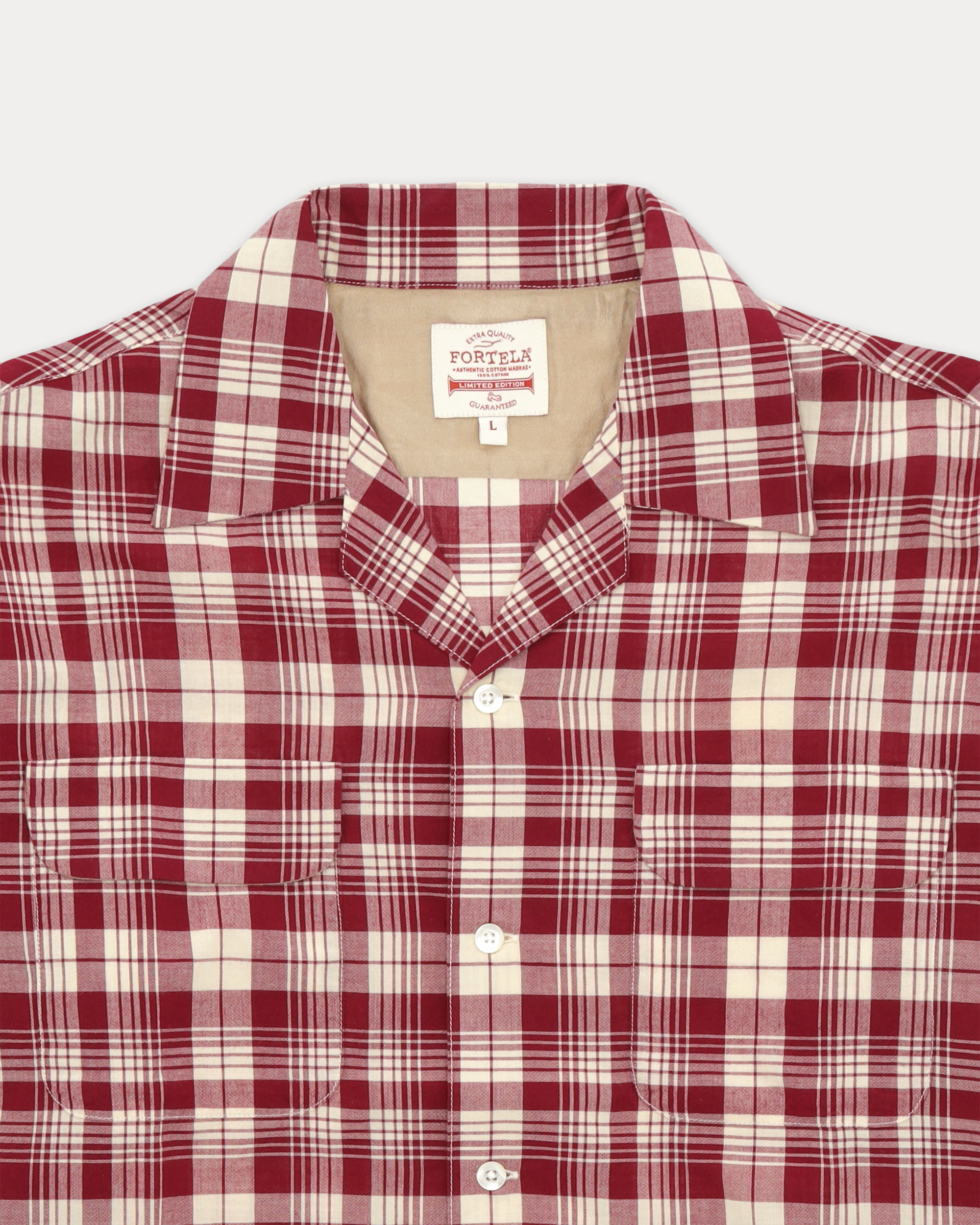Baker Checkered Cotton Bowling Shirt