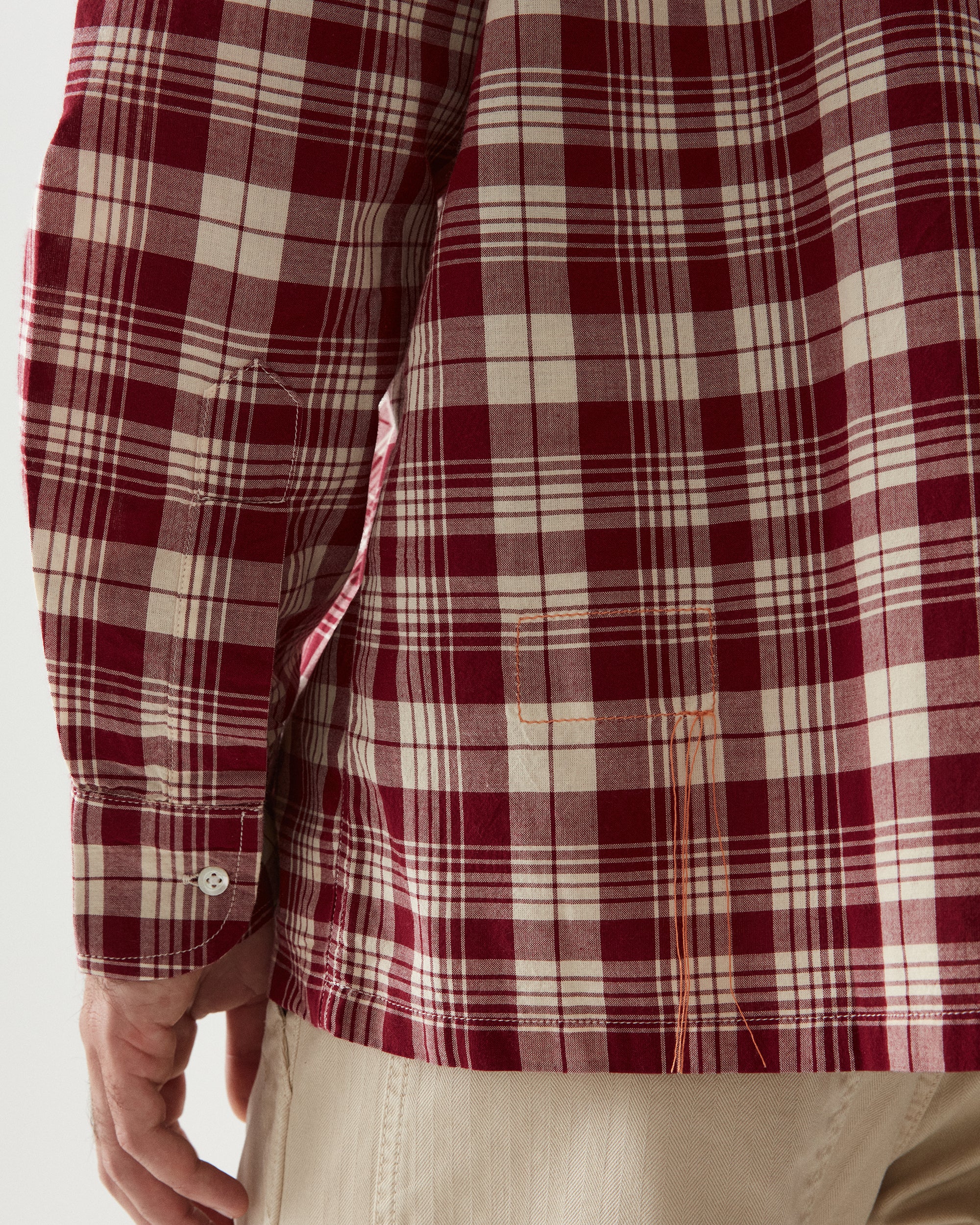 Baker Checkered Cotton Bowling Shirt
