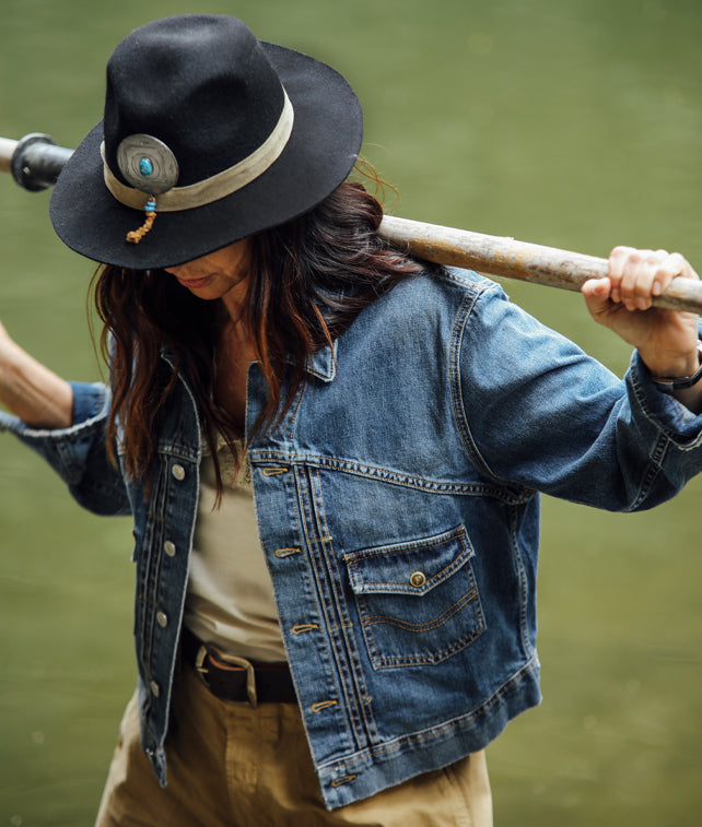 Bananastitchj Giacca in Denim Stone Wash