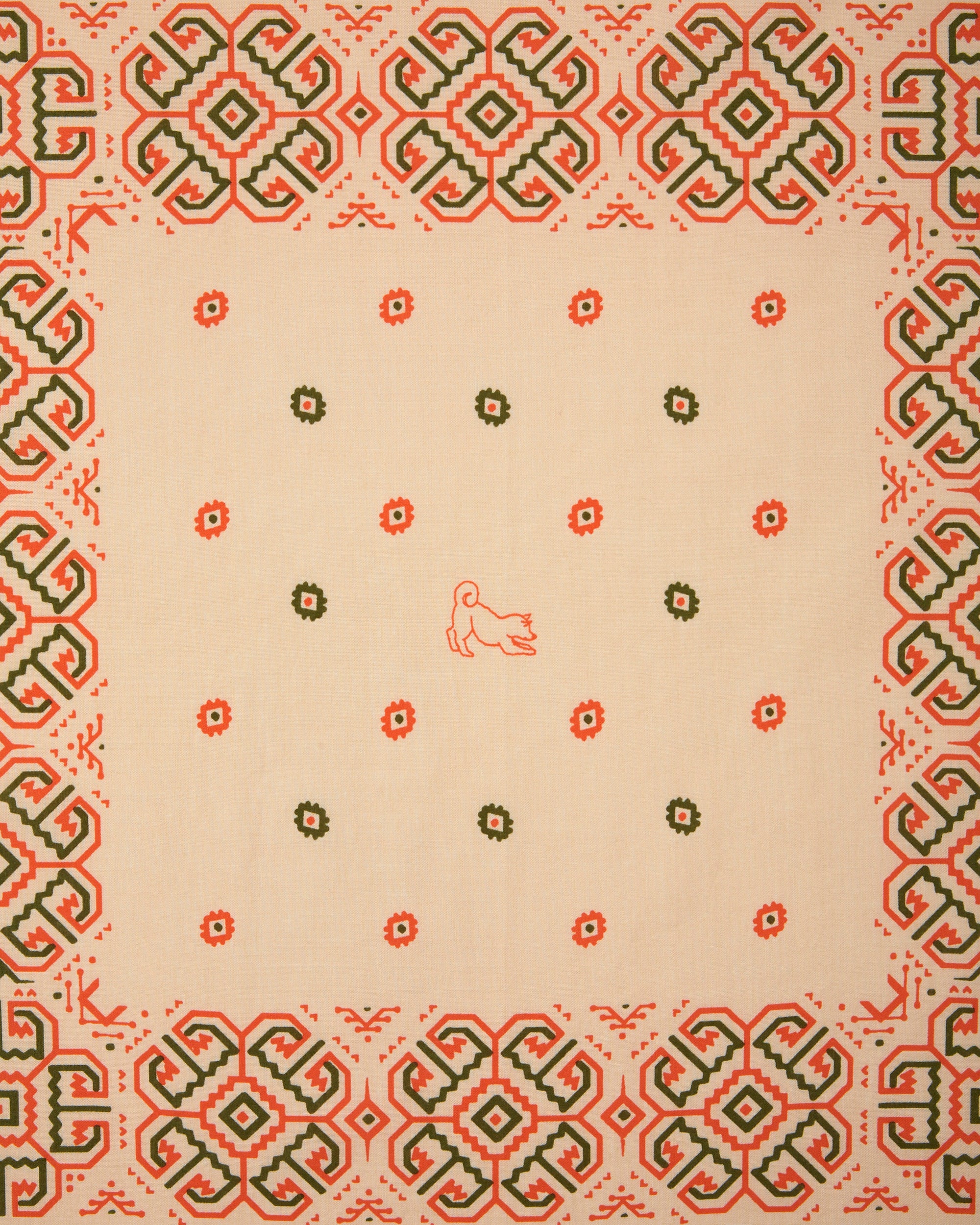 Bandana In Cotone con Stampa "Ikara"