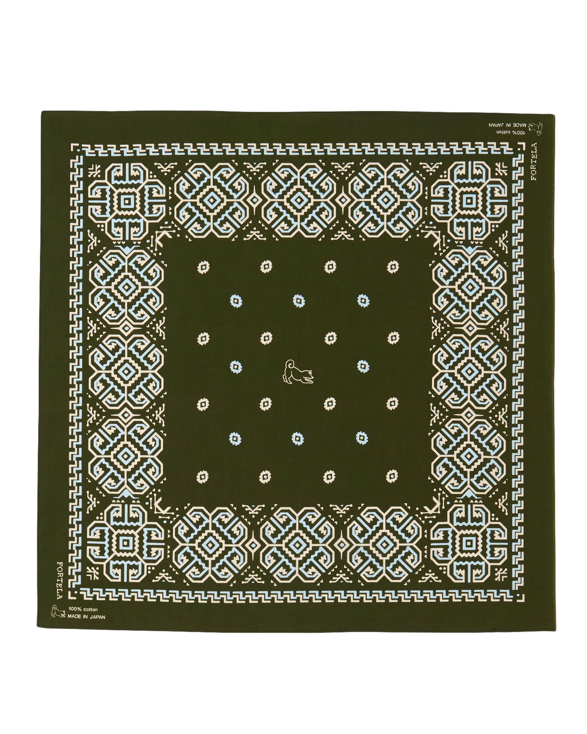 Bandana In Cotone con Stampa "Ikara"