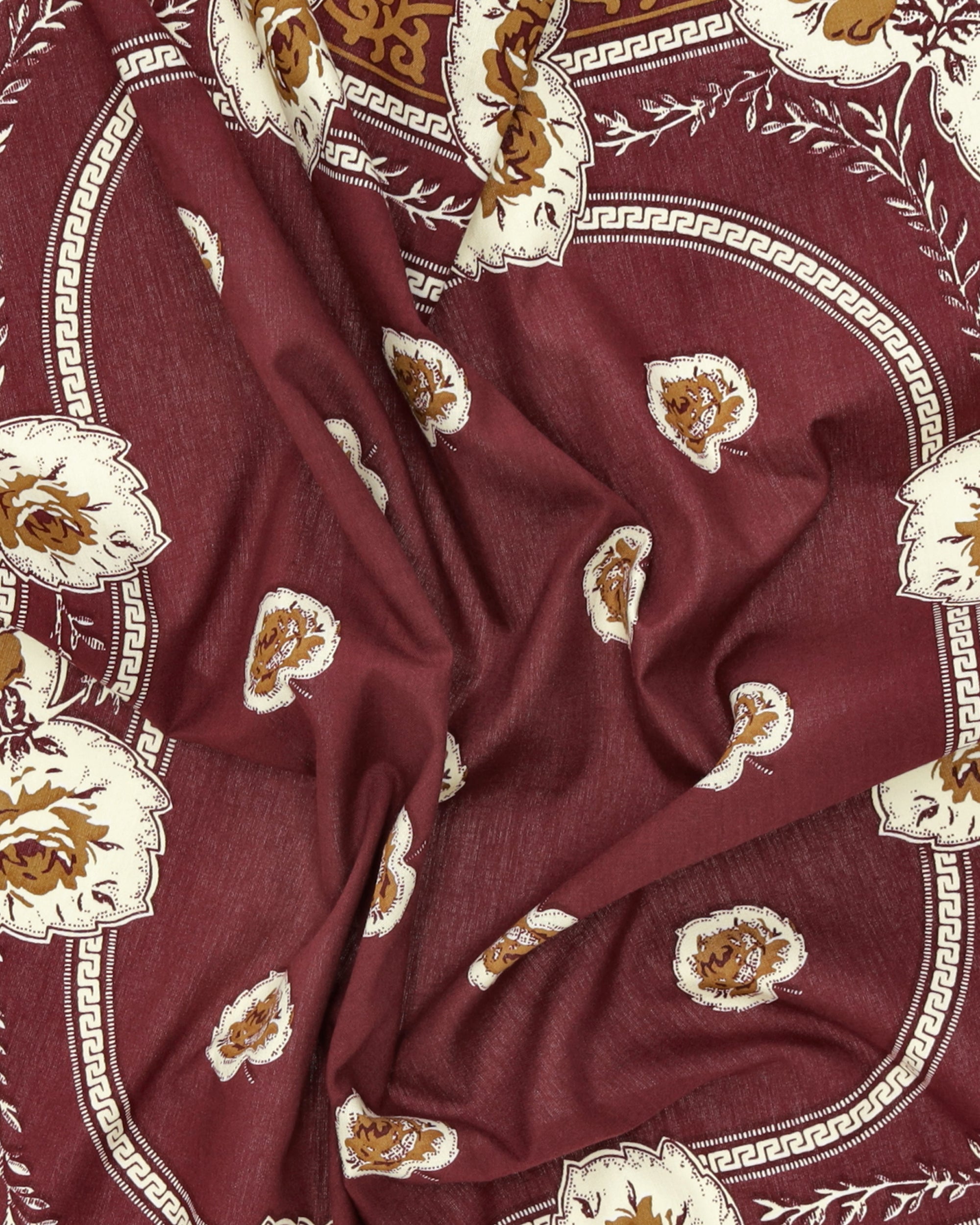 Bandana In Cotone con Stampa Floreale