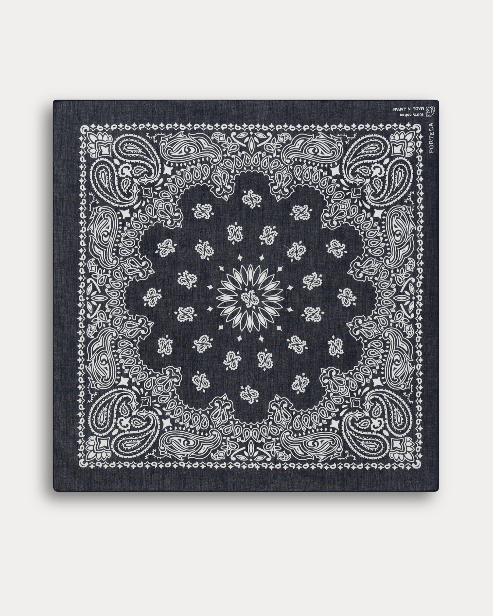 Bandana In Cotone con Stampa "Paisley"