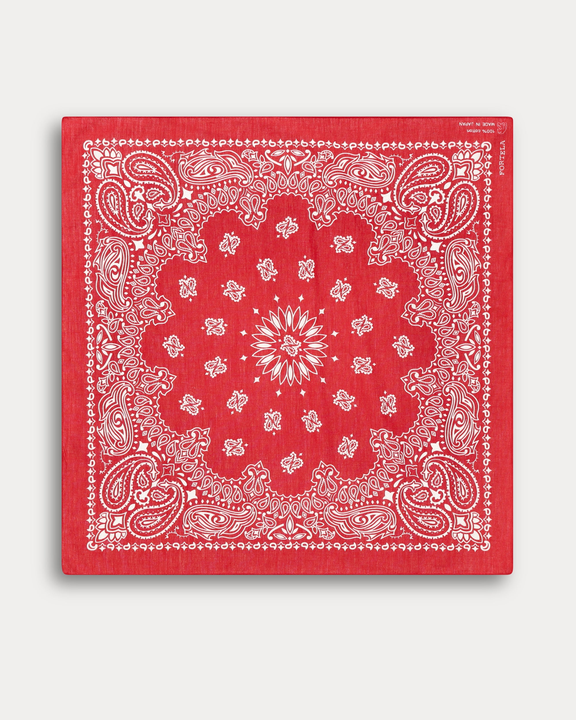 Bandana In Cotone con Stampa "Paisley"