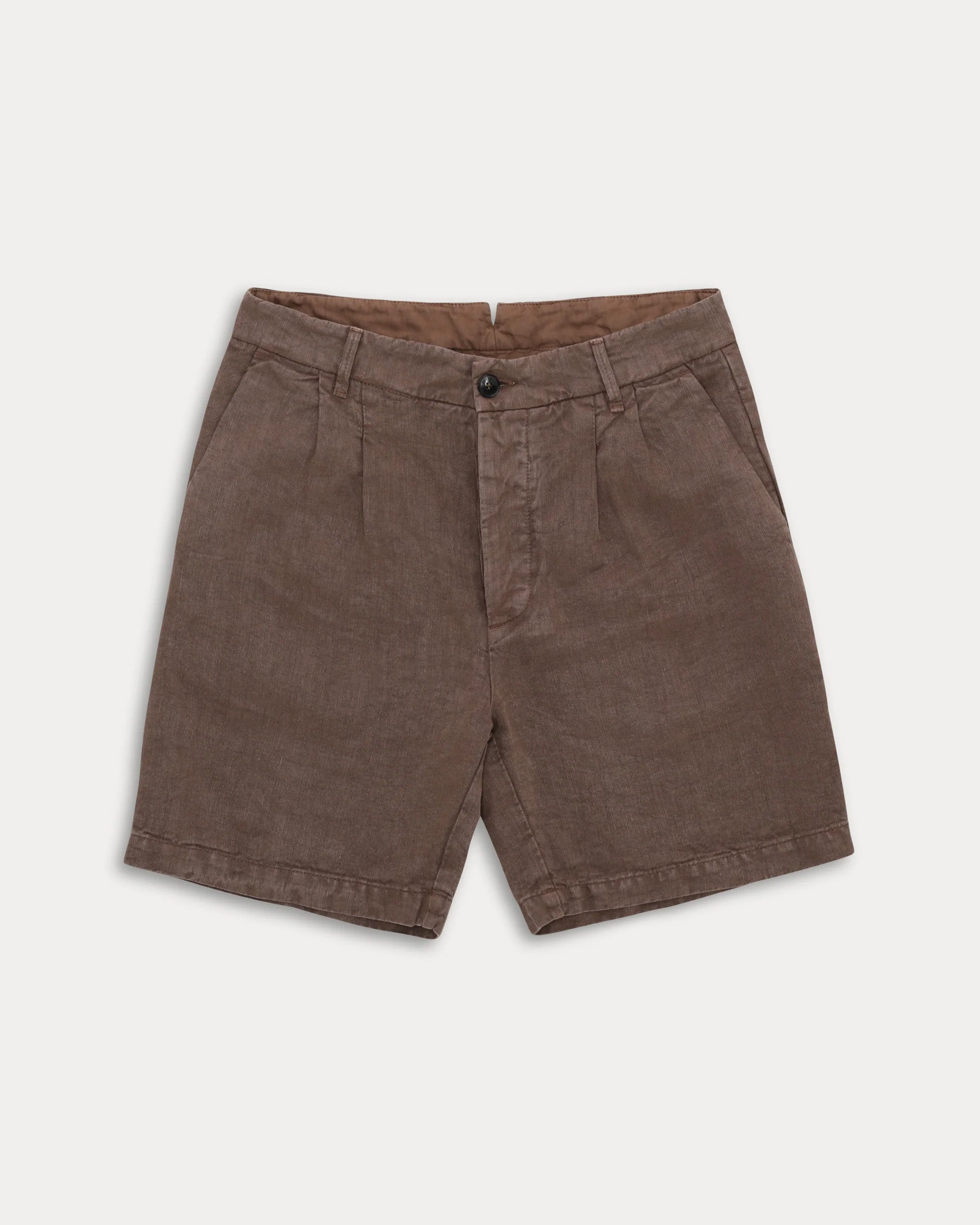 Beachshort Linen Bermuda Shorts With Pleats