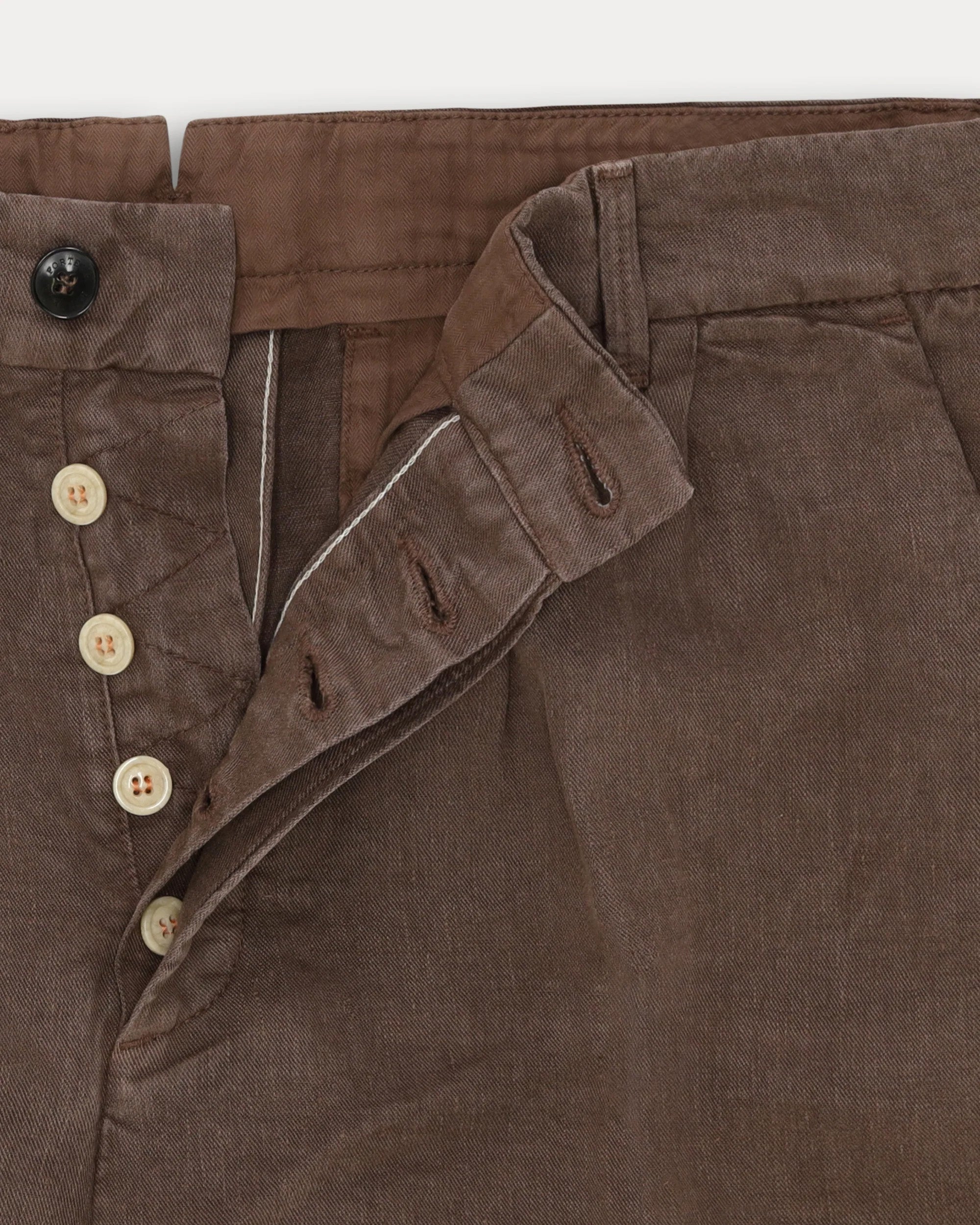 Beachshort Linen Bermuda Shorts With Pleats