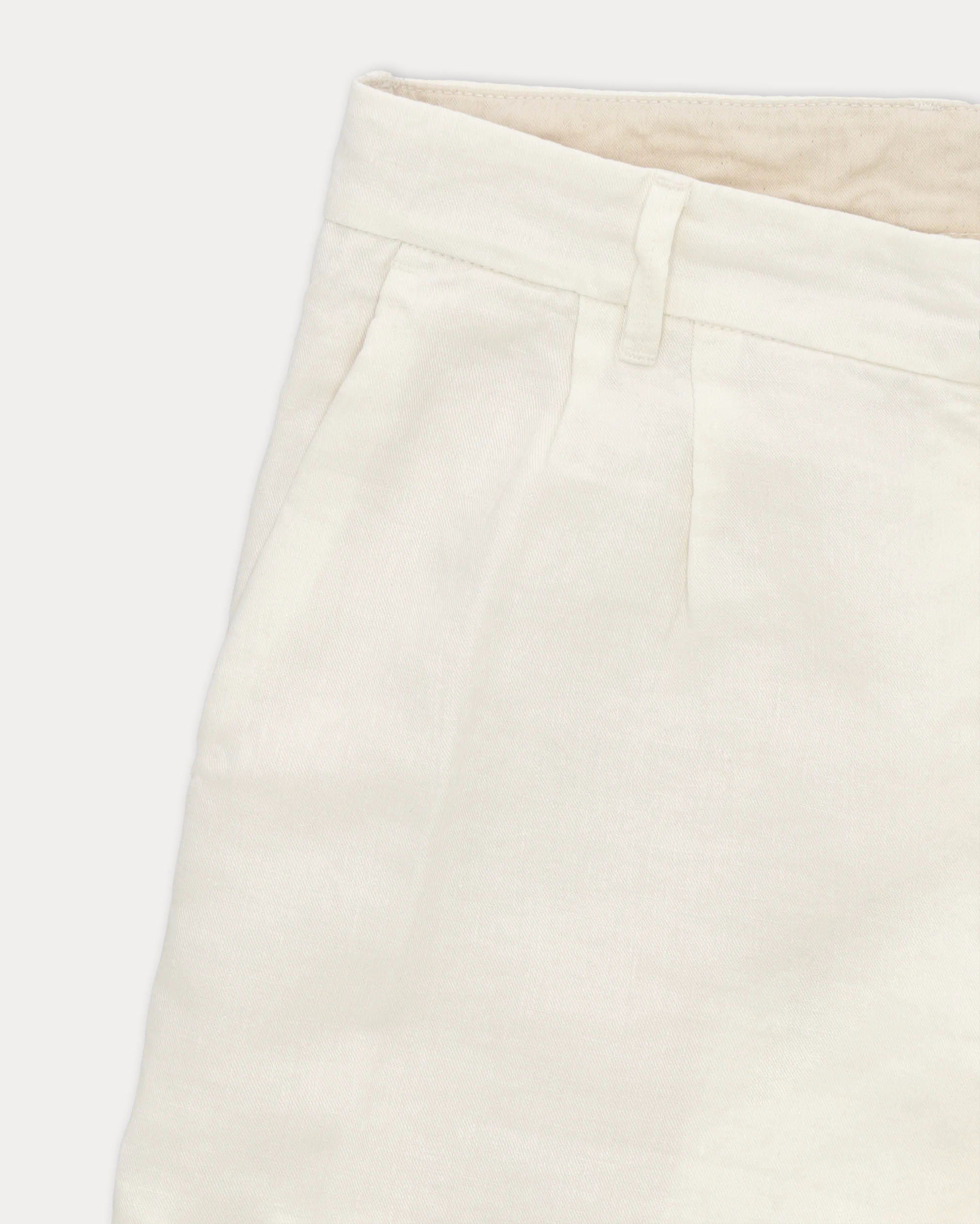 Beachshort Linen Bermuda Shorts With Pleats