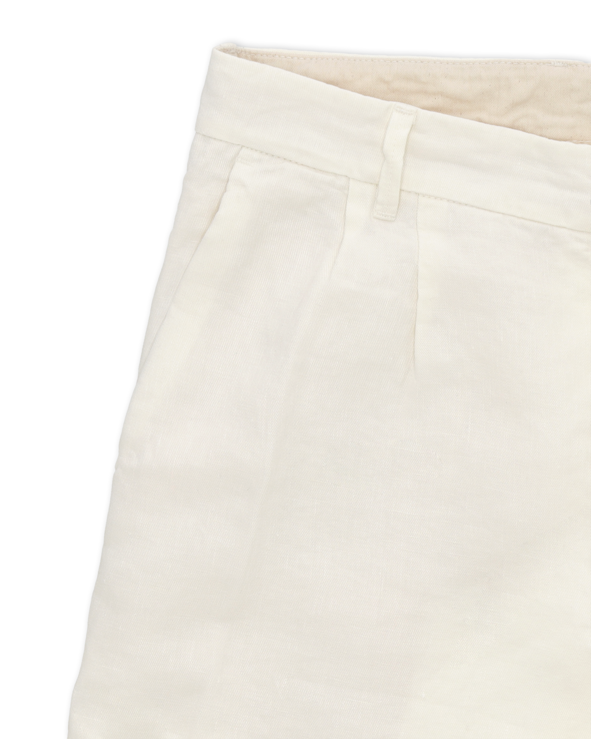 Beachshort Bermuda In Lino Con Pences