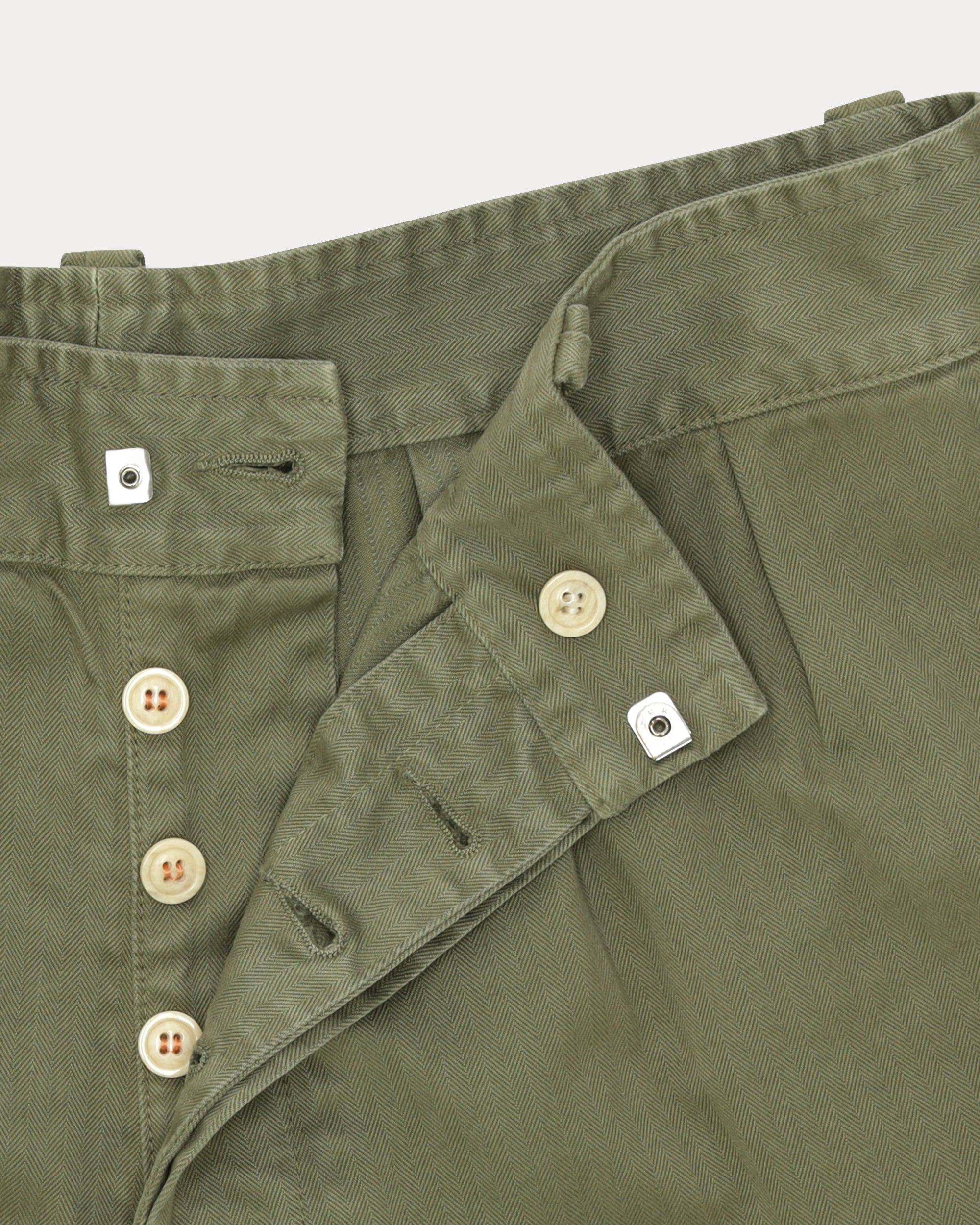 Bedford Cotton Herringbone Bermuda Shorts