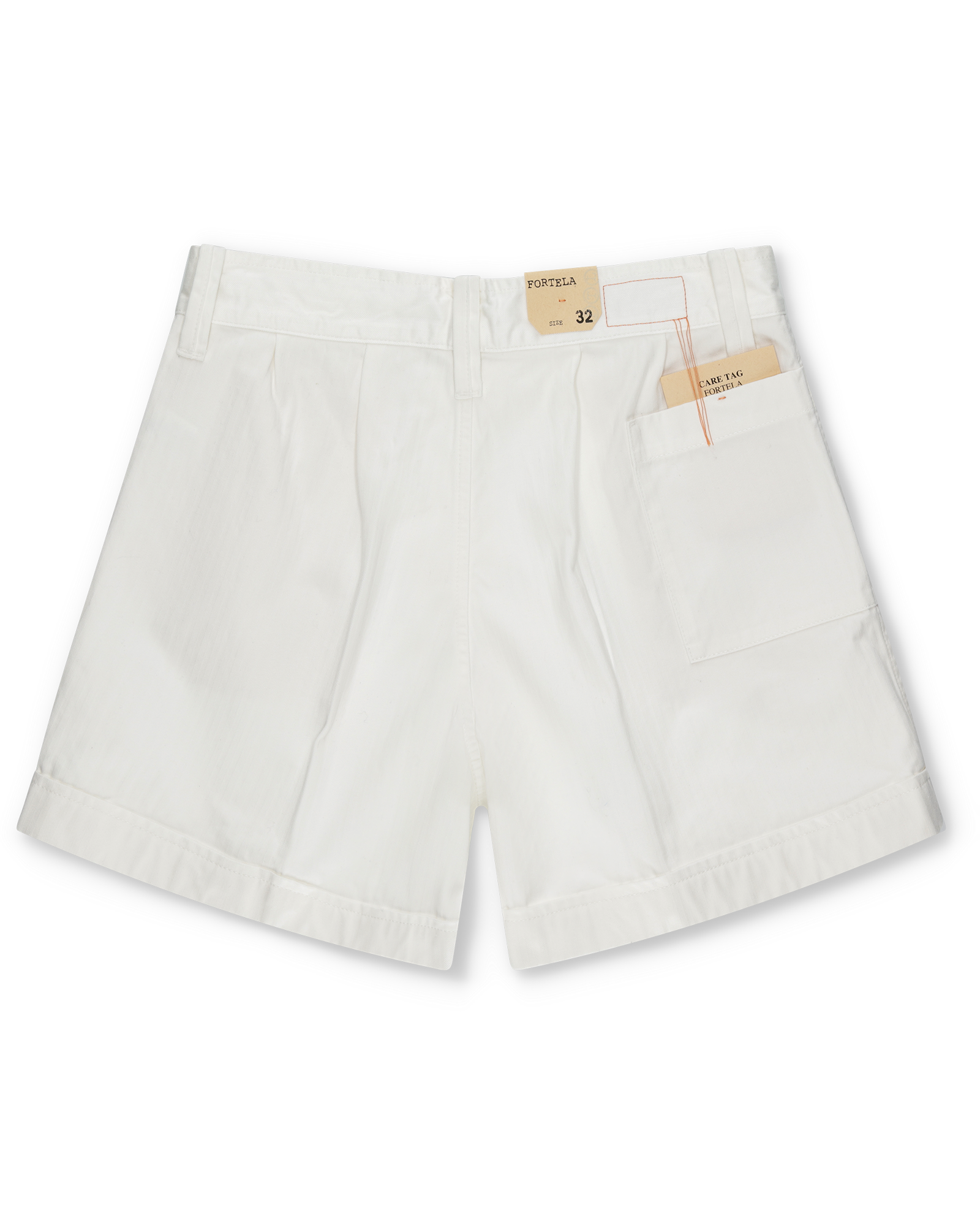 Bedford Bermuda In Herringbone Di Cotone