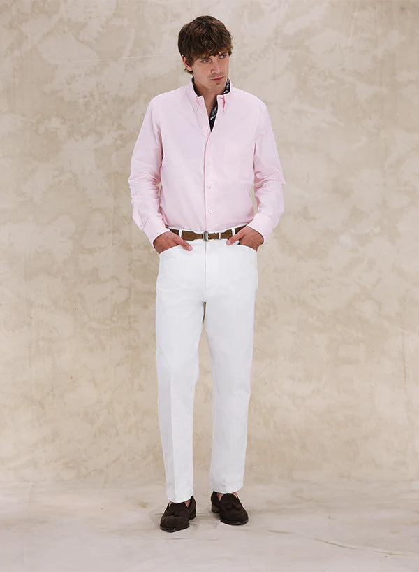 Ben Pantaloni Chino In Gabardine di Cotone Pesante