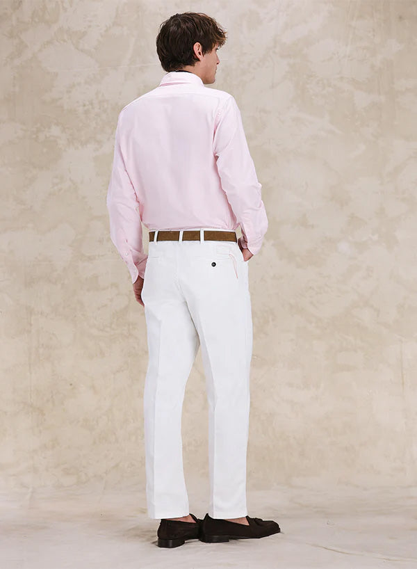 Ben Pantaloni Chino In Gabardine di Cotone Pesante