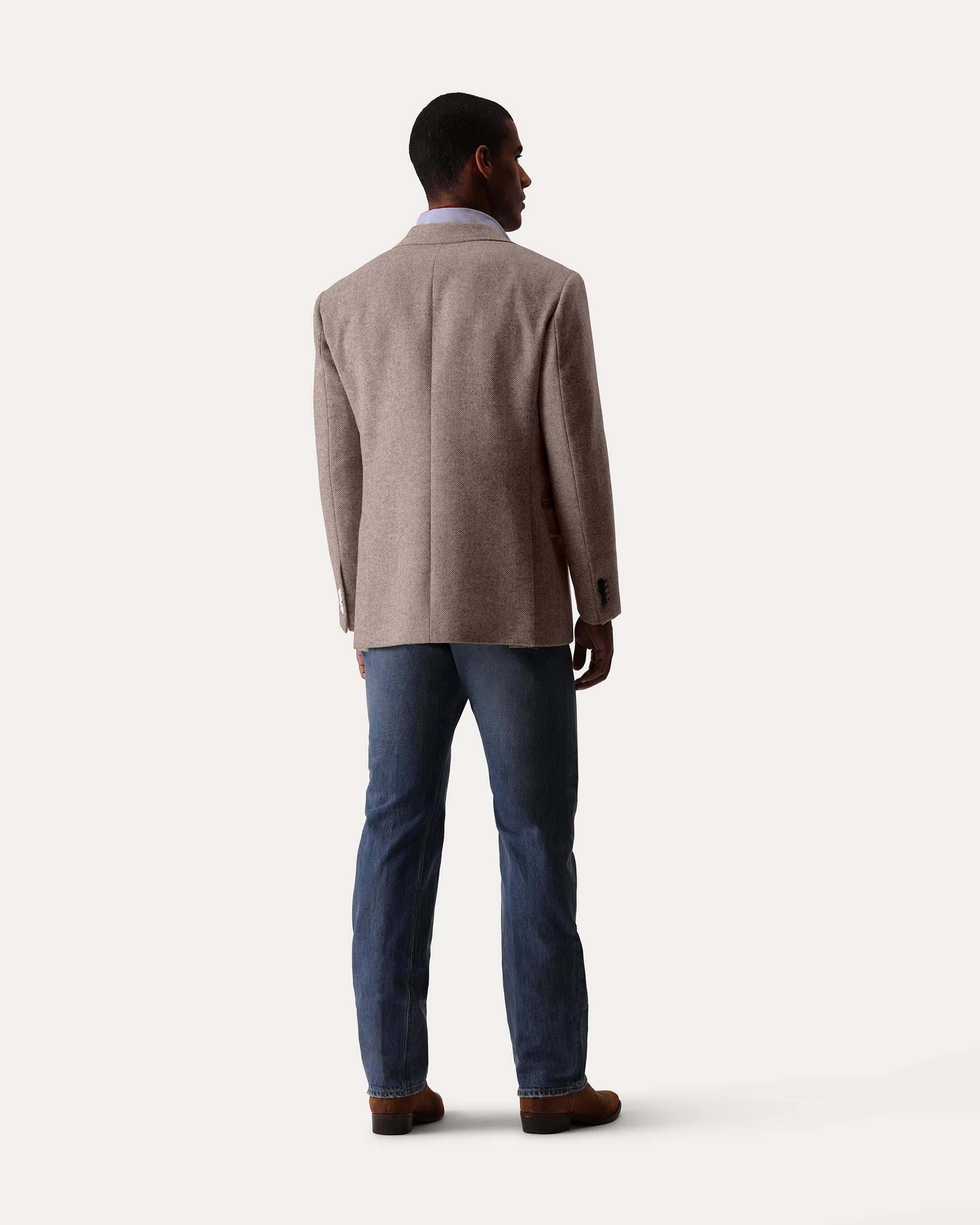 Bernardo Giacca Classica in Herringbone