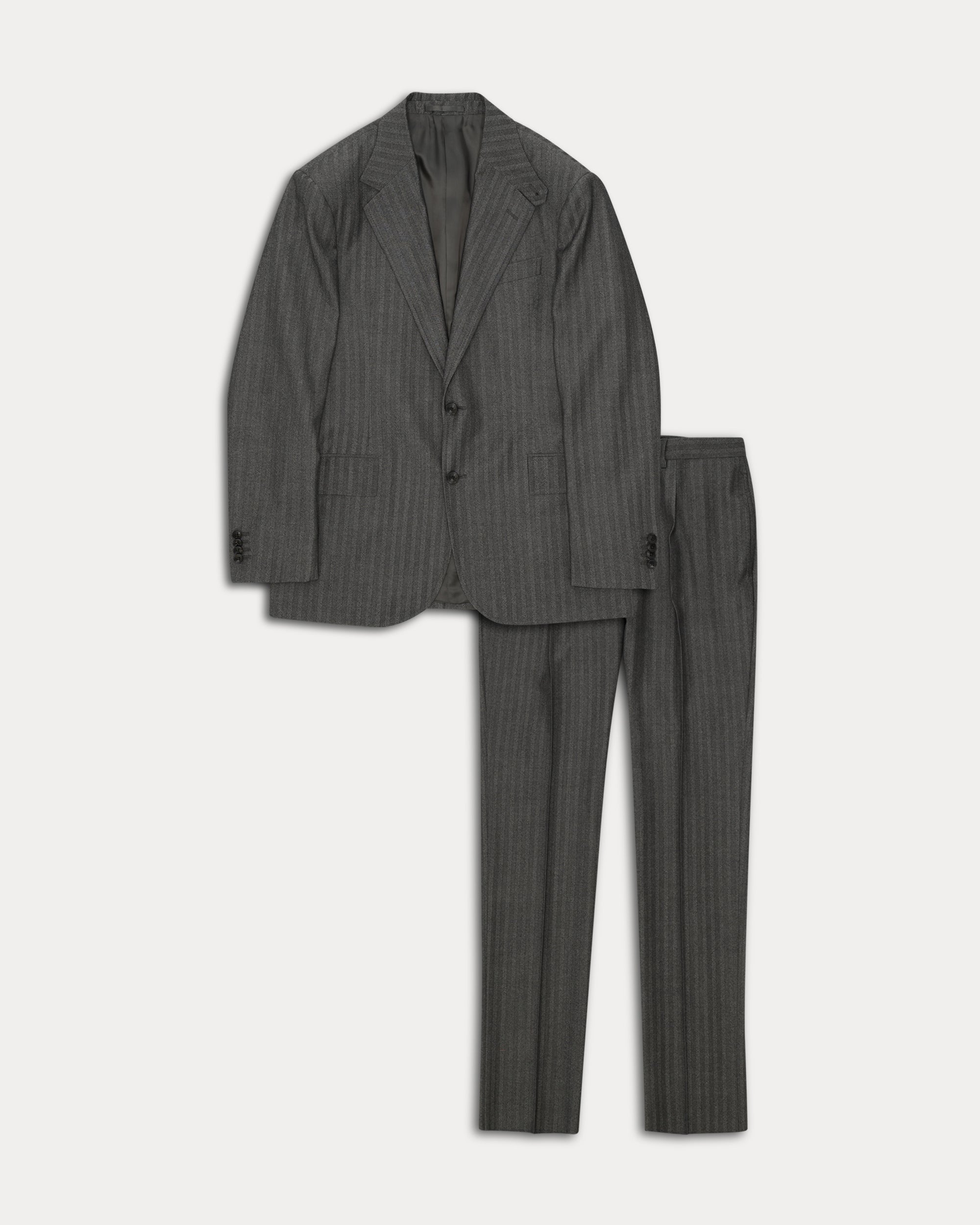Bertolucci Herringbone Wool Suit