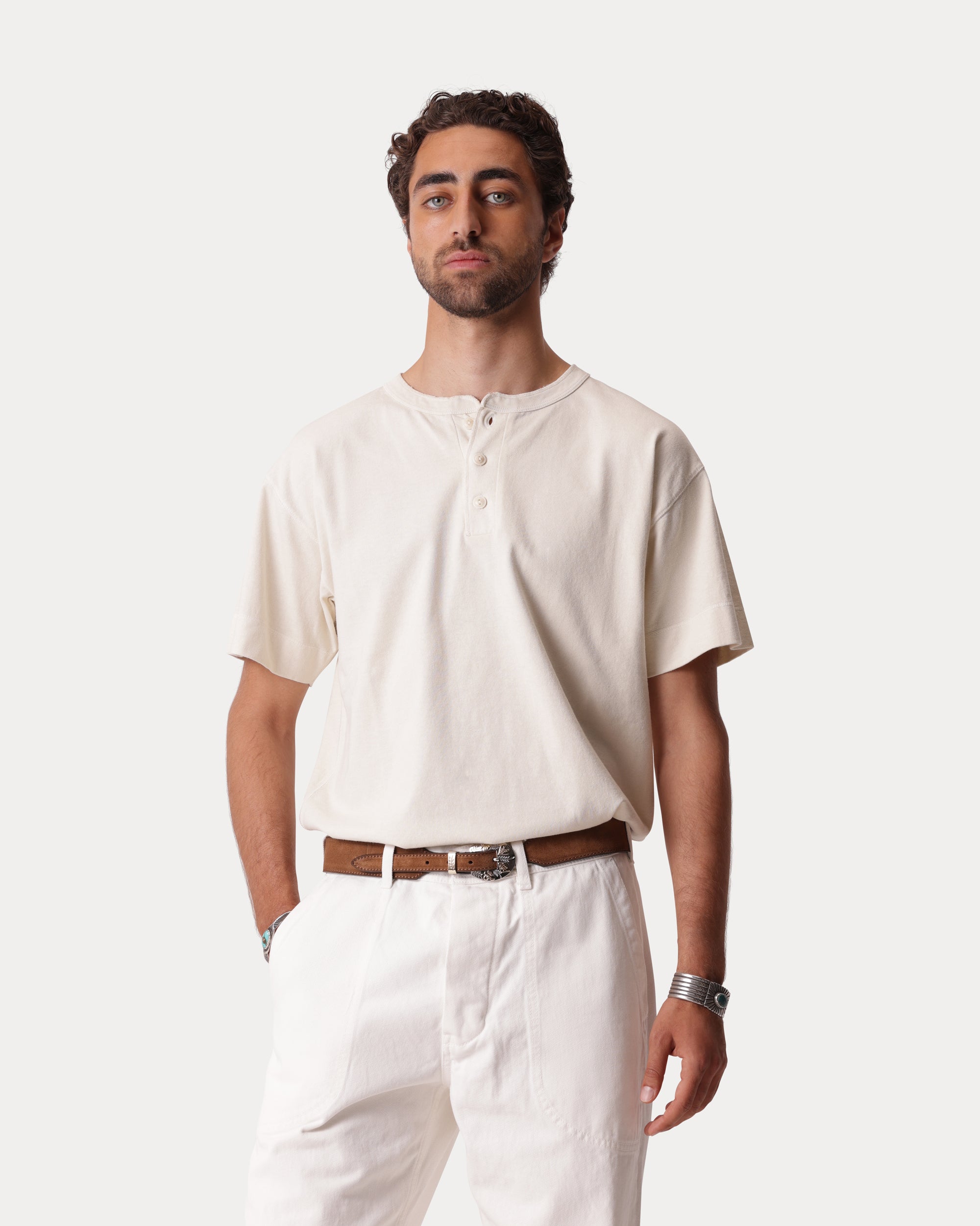Bliss T-shirt Serafino in Cotone
