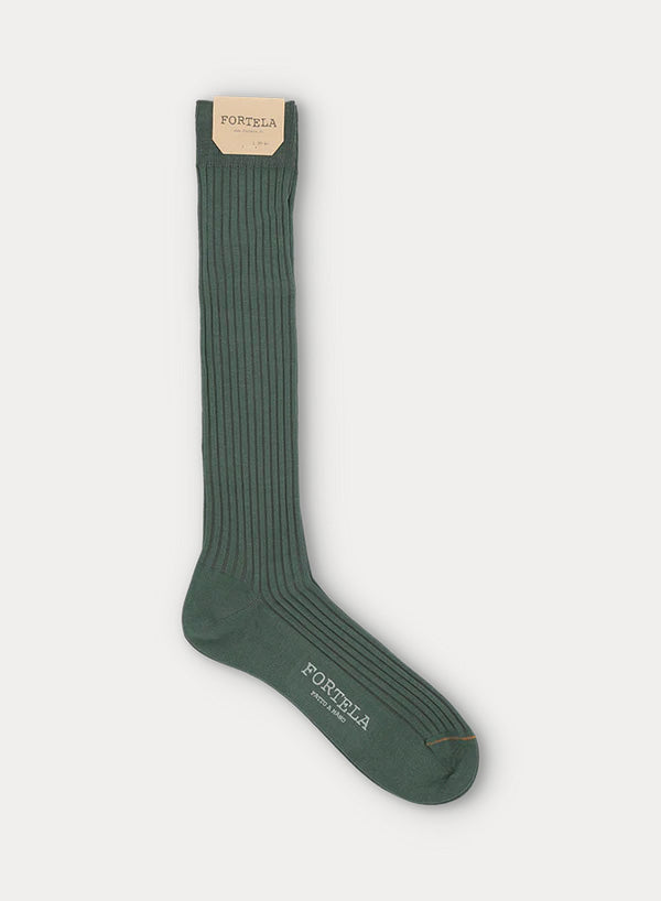 Bob Fine Rib Lisle Thread Socks