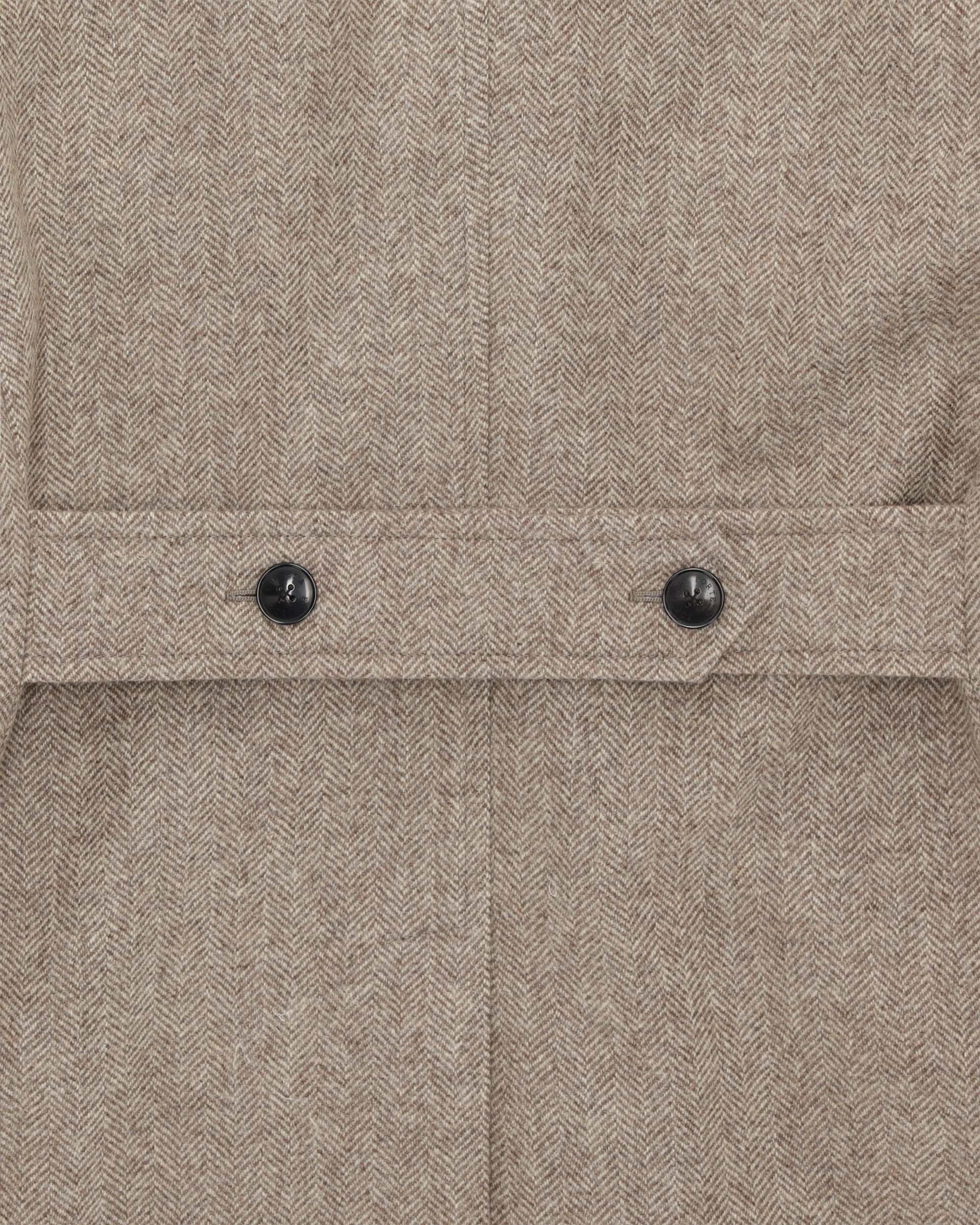 Bogart Cappotto Doppiopetto In Herringbone di Lana