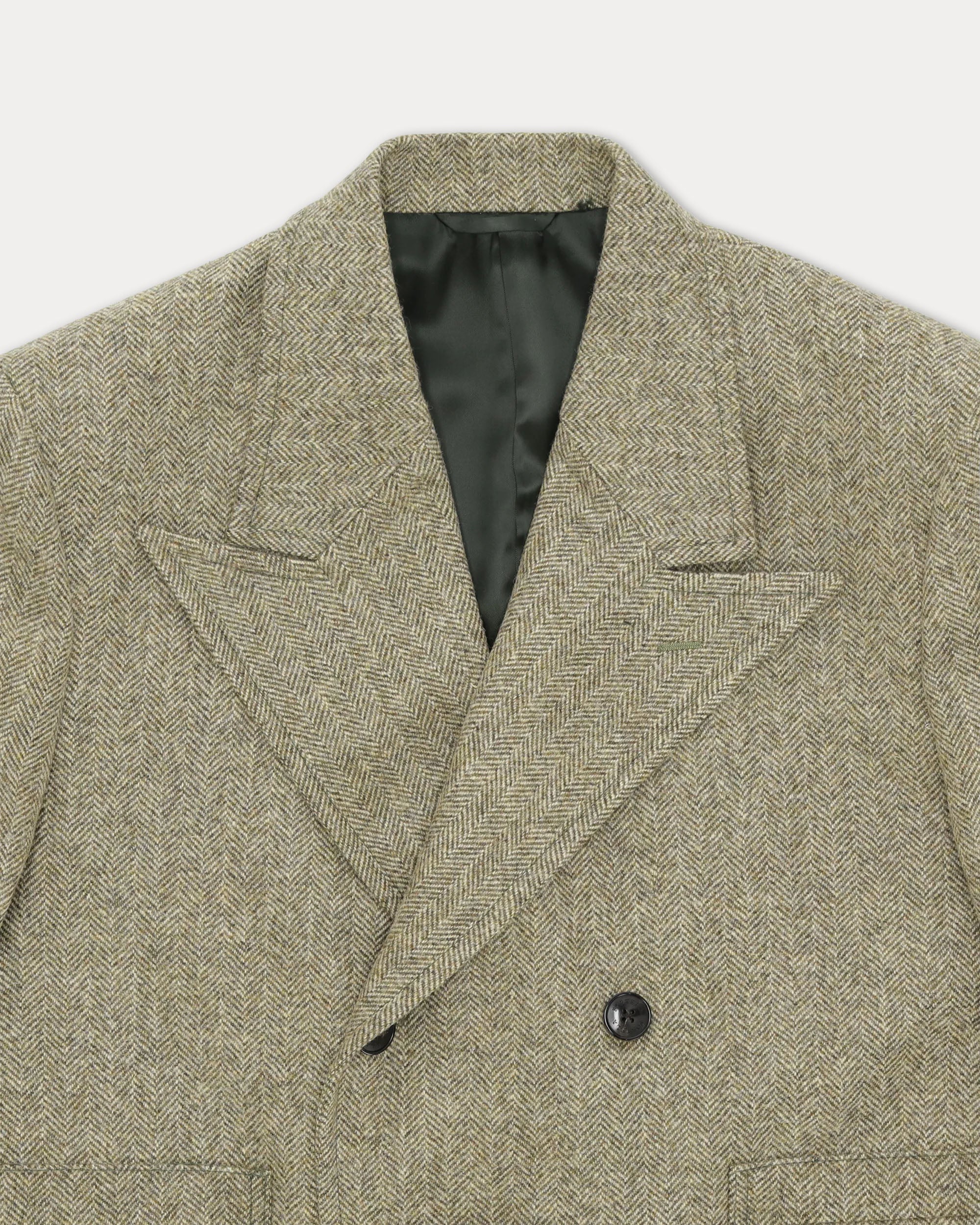 Bogart Double-Breasted Wool Herringbone Coat