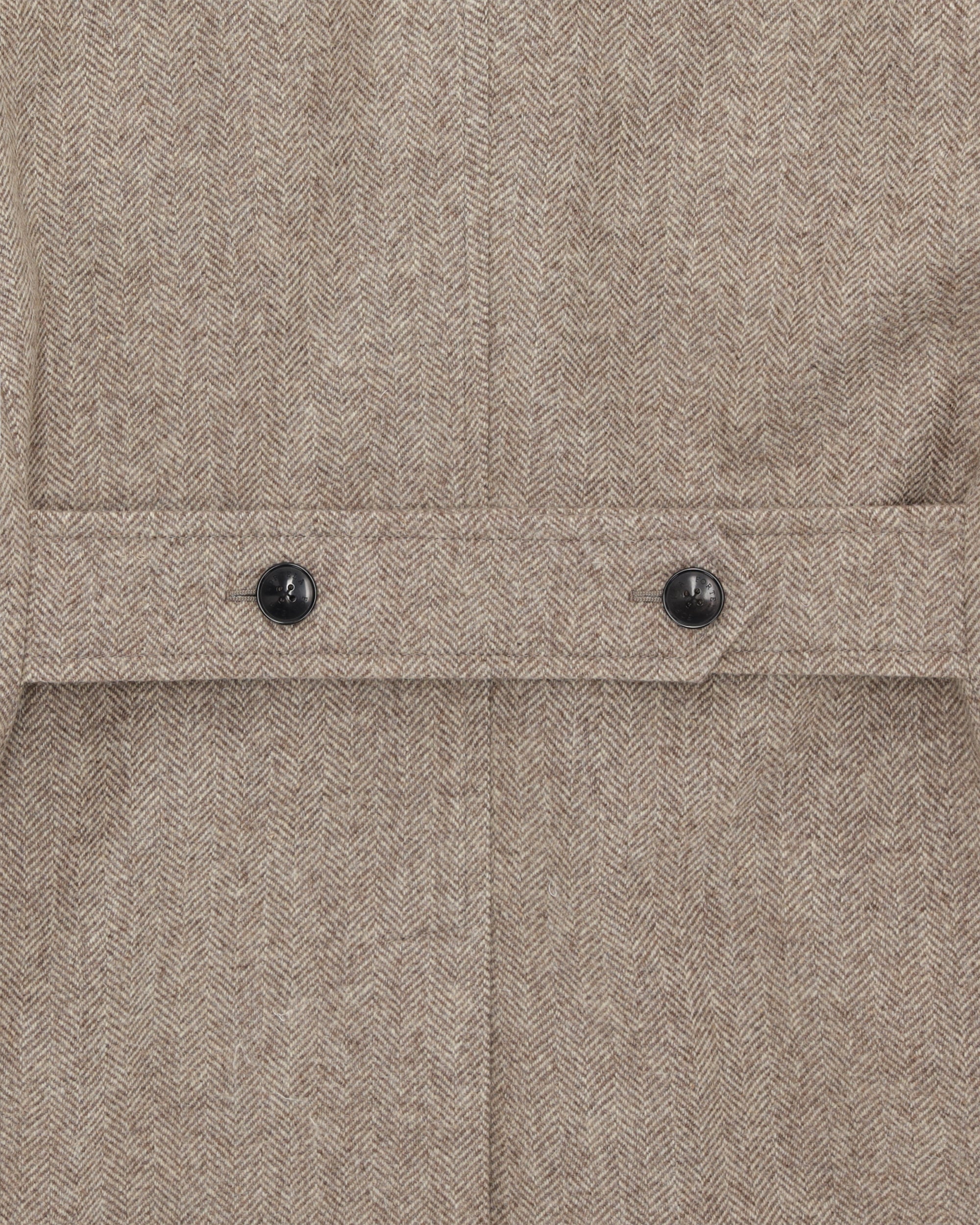 Bogart Cappotto Doppiopetto In Herringbone di Lana